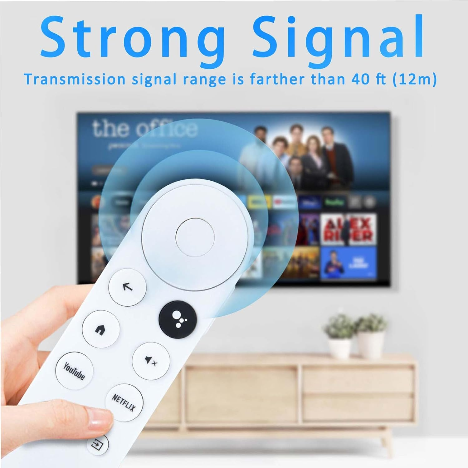 Replacement Voice Remote Control for Google Chromecast 4K Snow/Hd TV Remote Control for G9N9N, GA01409-US, GA01920-US, GA01919-US, GA01923-US, GA02463 image number 2