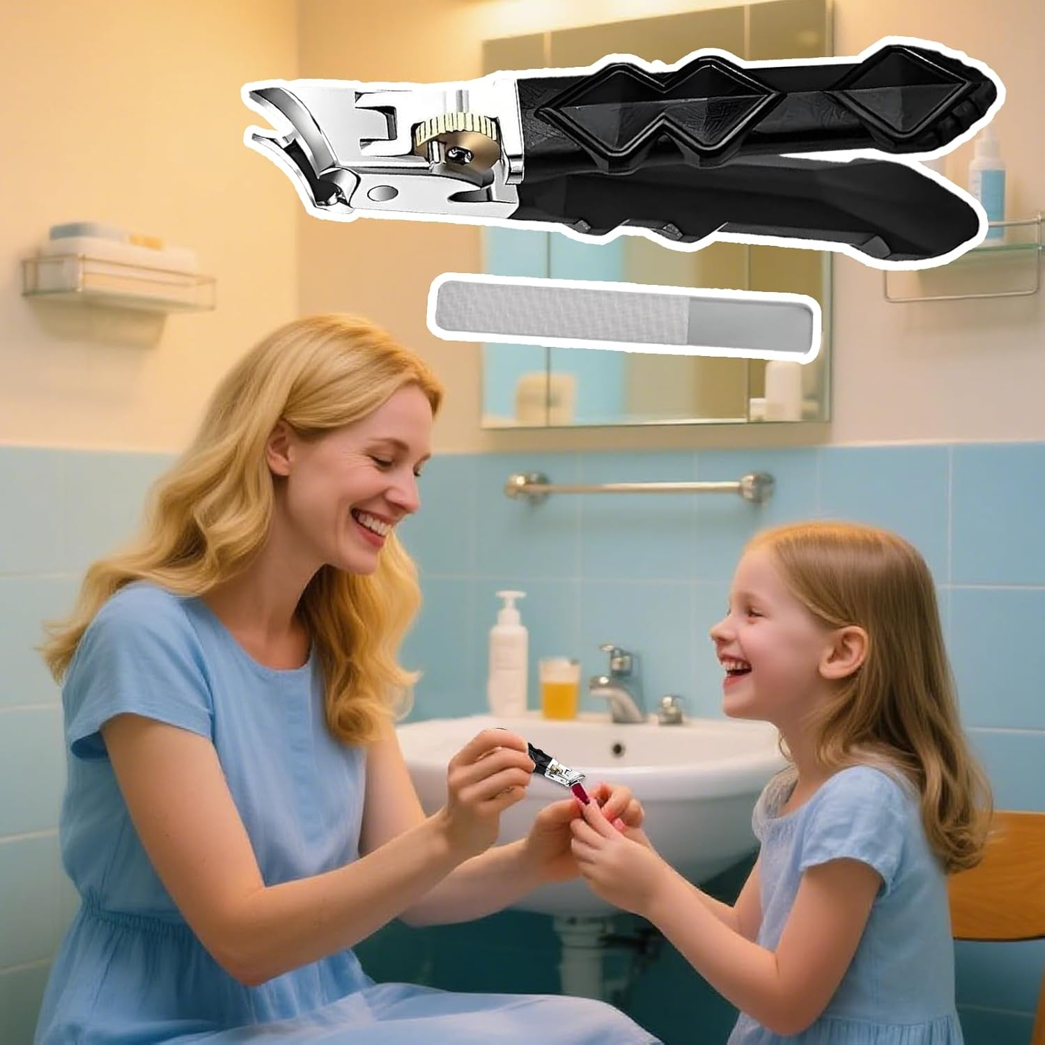 Toenail Clippers for Thick - Slanted Heavy Duty Nail Clippers - Beauty and Health Supplies for Men Women Kids Elderly Adults Bath Home Spa Salon Travel Household image number 2