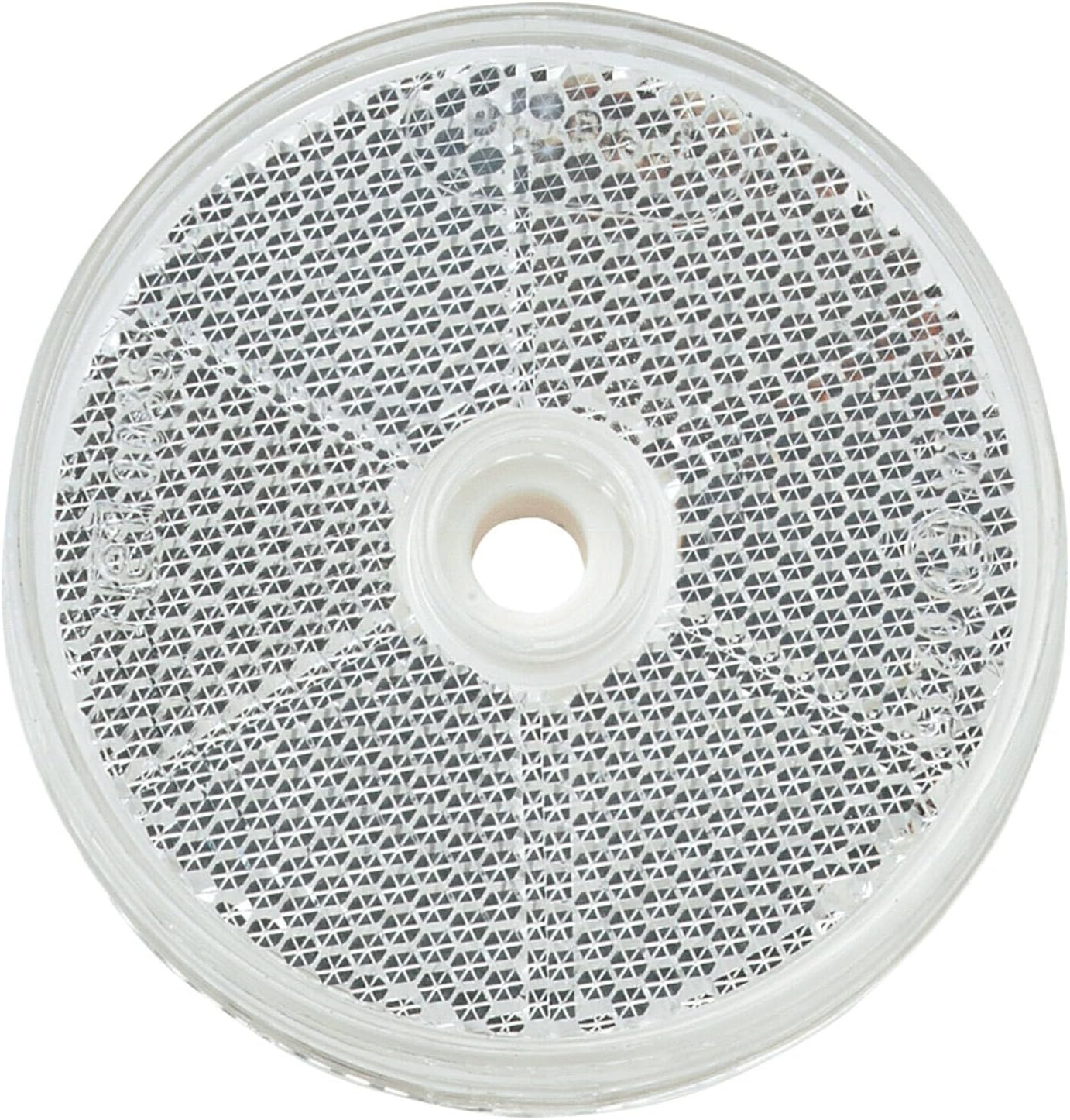 Narva Retro Reflector with Central Fixing Hole 2-Pieces Pack, 60 Mm Diameter, Red