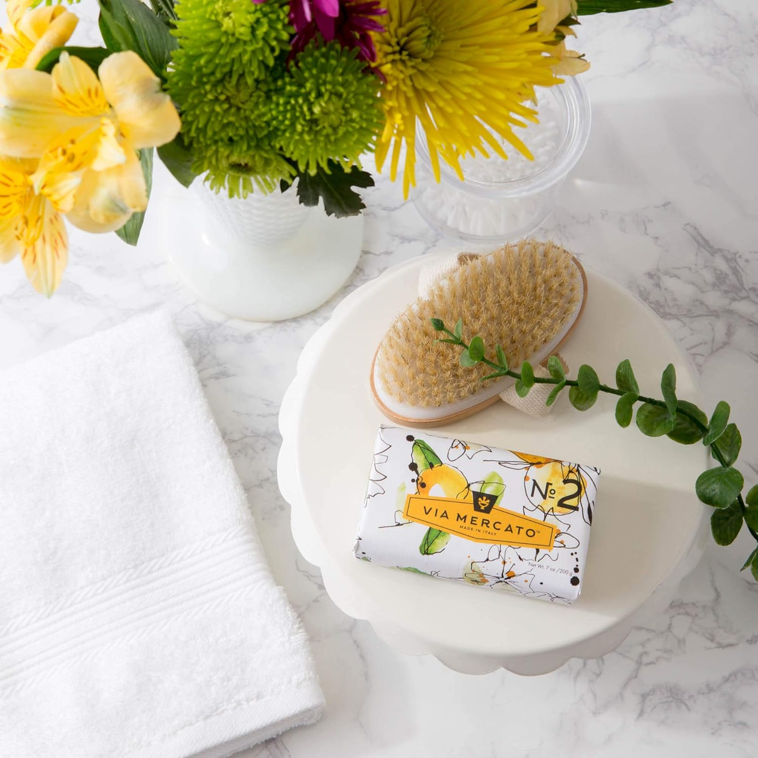 Via Mercato Italian Soap Bar (200G), No. 2 - Green Tea and White Musk image number 1