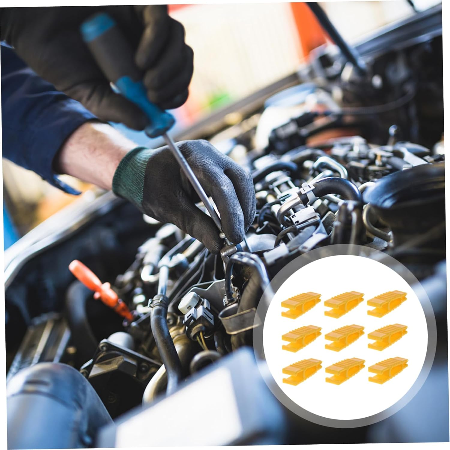 ARTIBETTER 50Pcs Plastic Car Fuse Puller Automotive Relay Puller Fuse Clamp Remover Tool for Car Extraction Tools and Motorcycle Remover image number 1