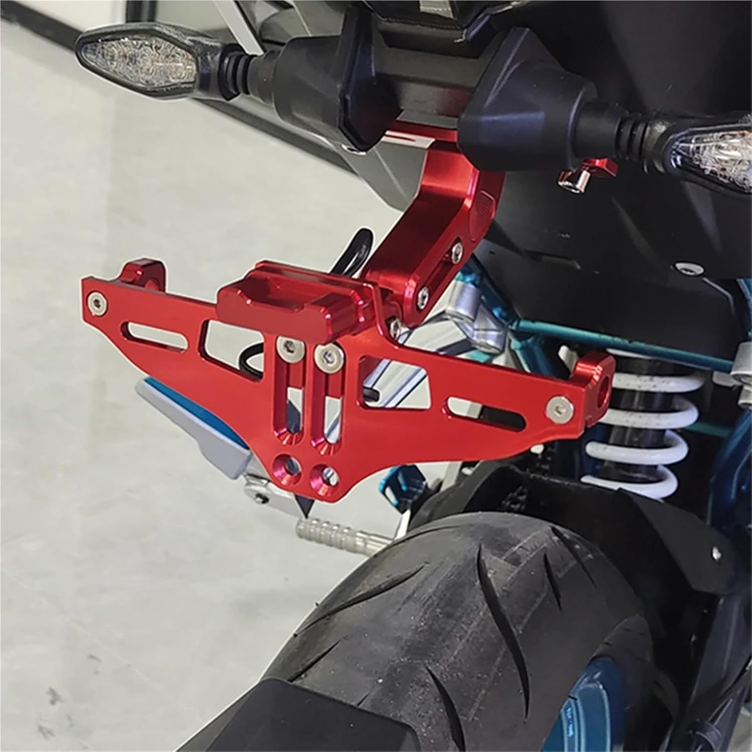 XINMINGYUE Motorcycle Tail Tidy Fender Eliminator Kit License Plate Holder Fit for KAWASAKI ZH2 Z H2 H2SX Ninja H2 R H2R SX SE 2021 2022 2023(Gray)