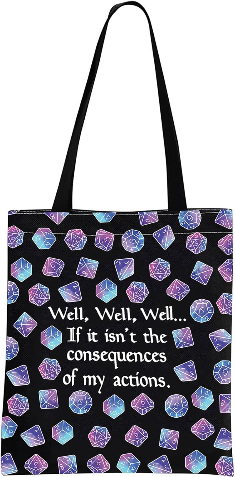 D D Gift Role Playing Games Gift D20 Dice Pouch D D Accessory Pouch Bag DM Games Makeup Bag for RPG Gamer