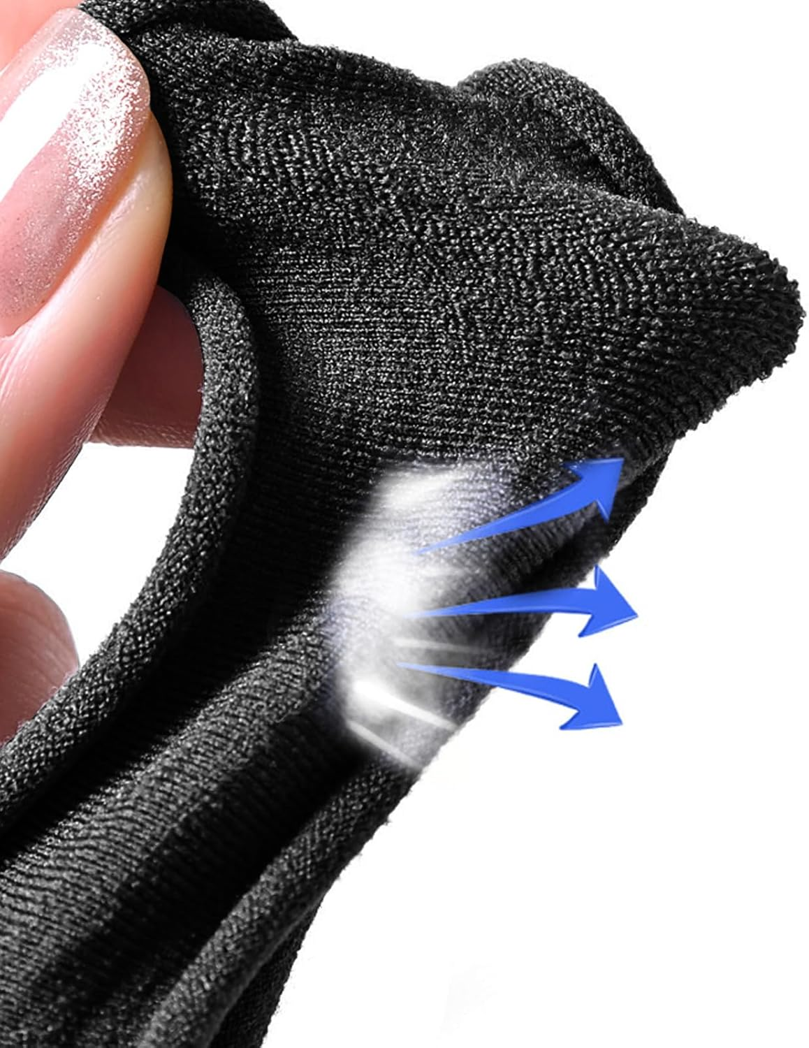 SWYSGS 40 Hair Bobbles Black - Premium Rubber Bands Hair Bands - Elastic and Cotton - Rubber Bands for Women and Girls Bun - Hair Band Ponytail Rubber, Black image number 4