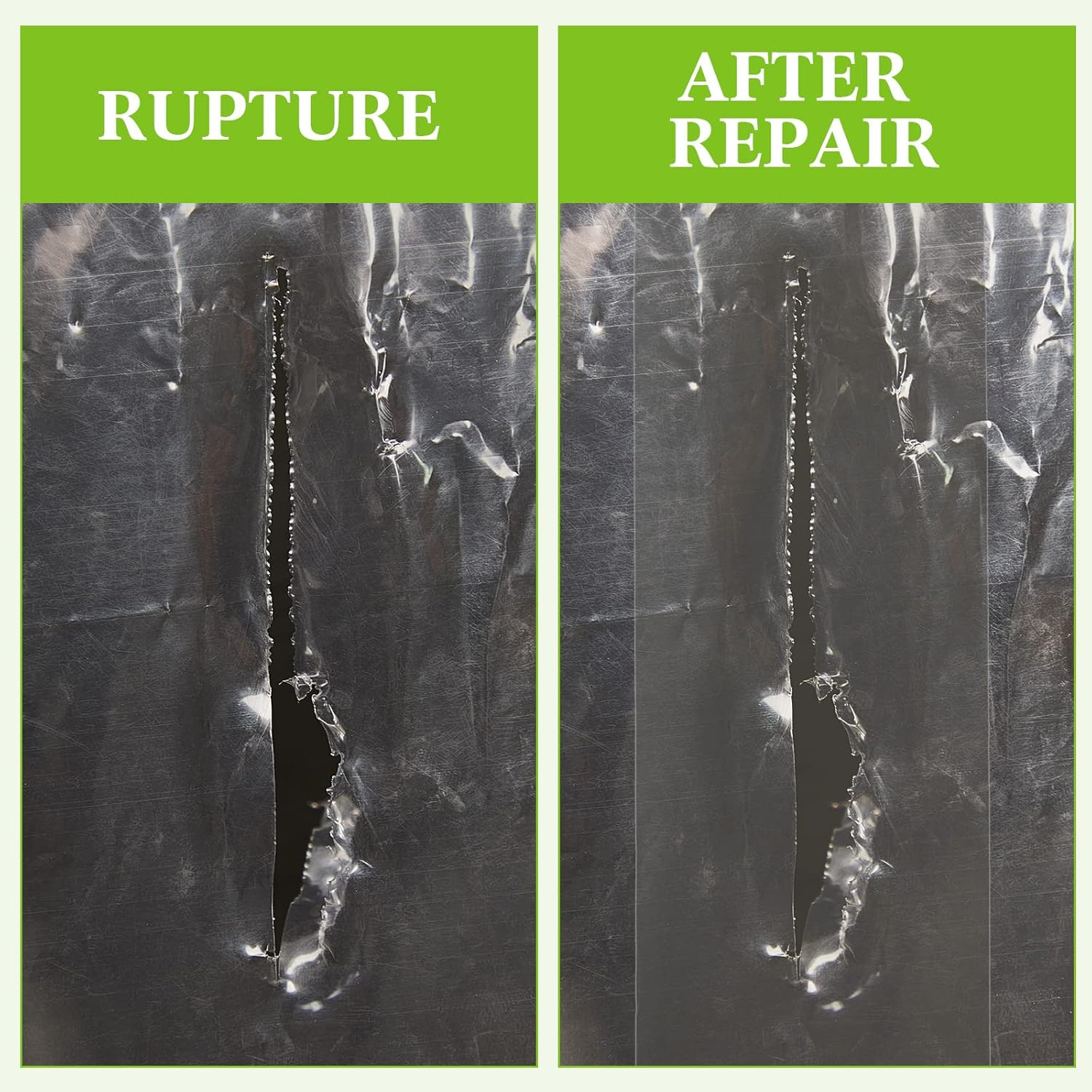 Frienda 3 Pack 2''X115'+4''X115'+6''X115' Greenhouse Plastic Tape, 6 Mil Greenhouse Repair Tape, Waterproof and UV Resistant 6Mil Polyethylene Sheeting Tape to Repair Patch Repair Kit image number 1