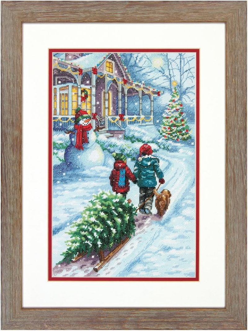 Dimensions Christmas Tradition Counted Cross Stitch Kit, 22.86 Cm X 35.56 Cm image number 1