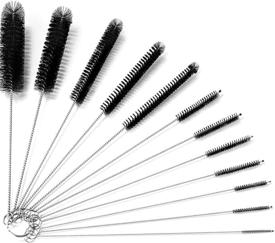 Bottle Brushes for Cleaning Small Pipe Cleaner Brush Small Brush for Cleaning Reusable Straw Cleaner Brush with Long Handle for Narrow Bottles and Tubes