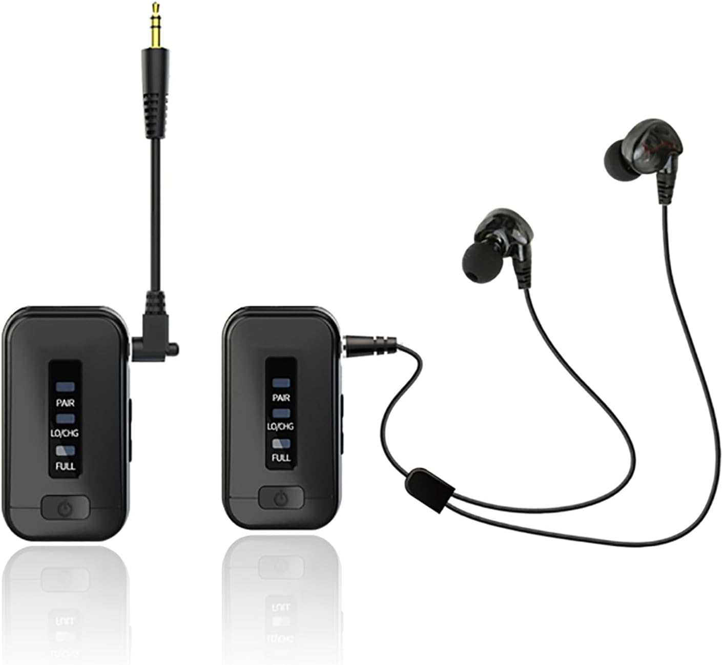 Wireless In-Ear Monitor System, 2.4G Delayless Wireless IEM System Transmitter and Beltpack Receiver, Professional Wireless in Ear Monitor for Live Streaming Stage image number 1