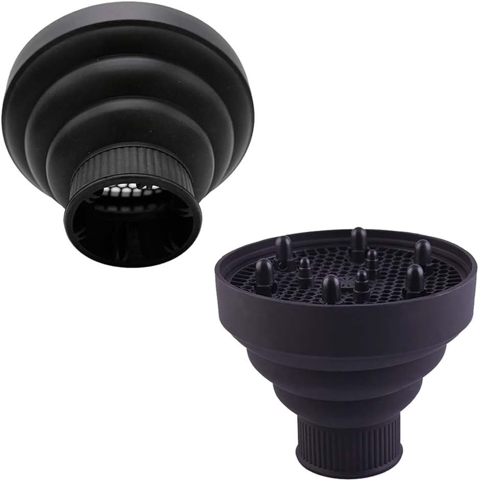 Foldable Silicone Diffuser Portable Universal Hair Drying Curly Hair Dryer Holder Diameter 4-5Cm image number 3