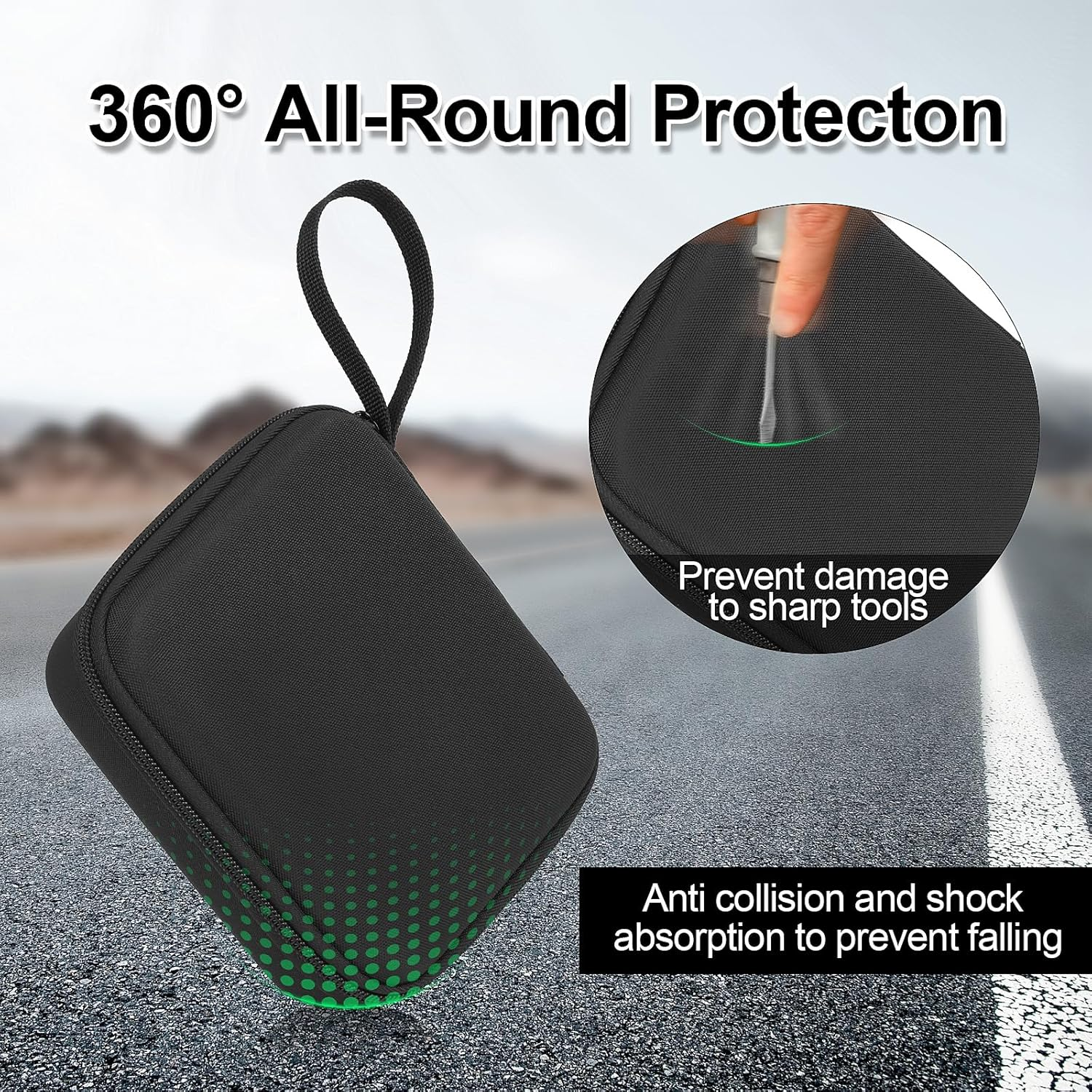 Huijukeji Mini Sticker Printer Case,High-Capacity Hard Protective Box for X5/Phomemo M02/T02 Printer,Portable Carrying Case Suitable for Thermal Inkless Photo Printer,Instant Camera,Label Marker