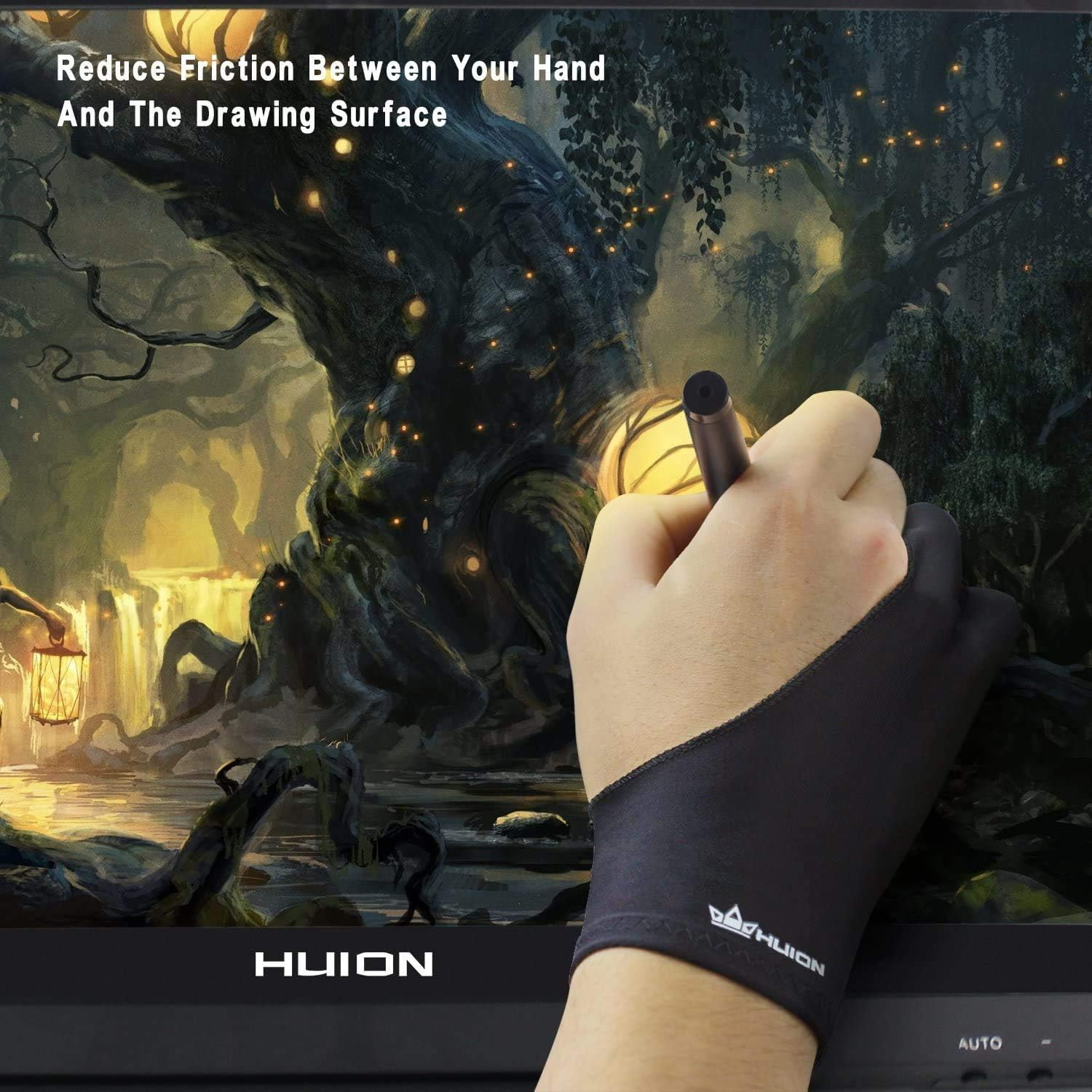 Huion Artist Glove for Drawing Tablet (1 Unit of Free Size, Good for Right Hand or Left Hand) - Cura CR-01 image number 2