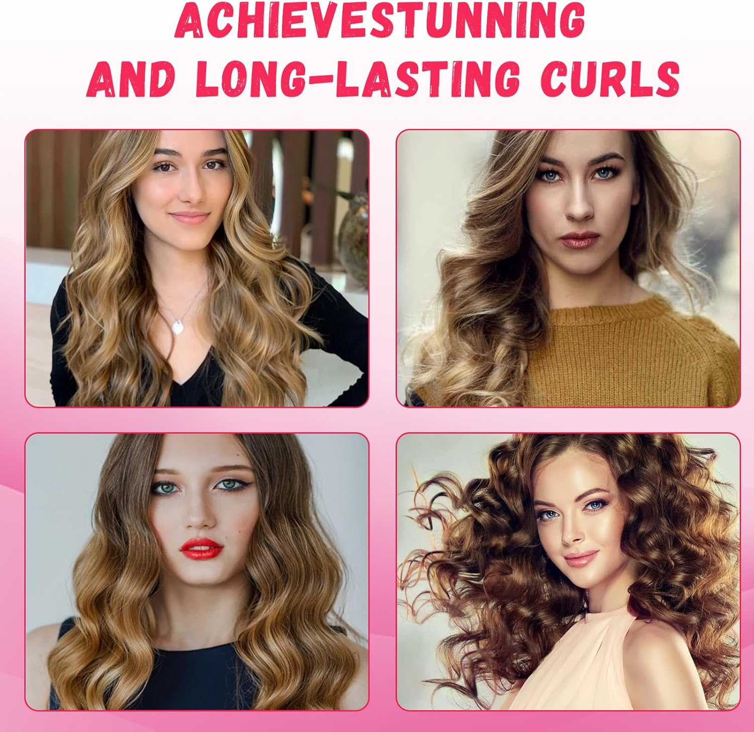 Curling Brush, Hair Curler, Curly Hair Brush, Curling Roll Comb, Curling Brush, Hair Curler Fluffy Curling Roll Comb, Brush Curl Brush, Curl Brush, Hair Rollers for Women, Home, Travel, Dating image number 4