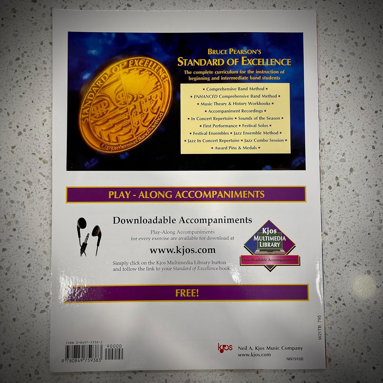 W21TB - Standard of Excellence Book Only - Book 1 - Trombone