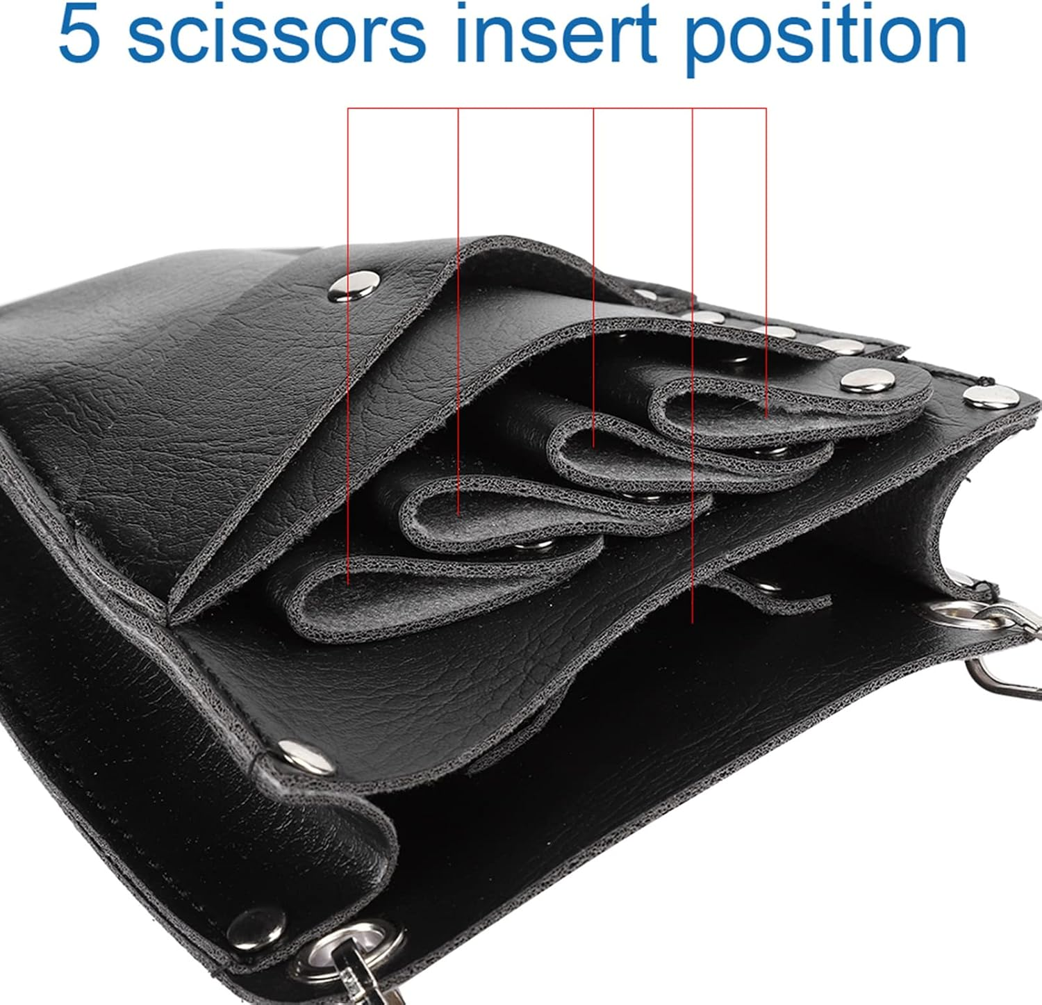 Kooingtech Hairdressing Tool Bag, Hairdresser Tool Bag, Scissor Bag, Hairdressing Salon, Scissors, Hair Clip, Comb Storage image number 4