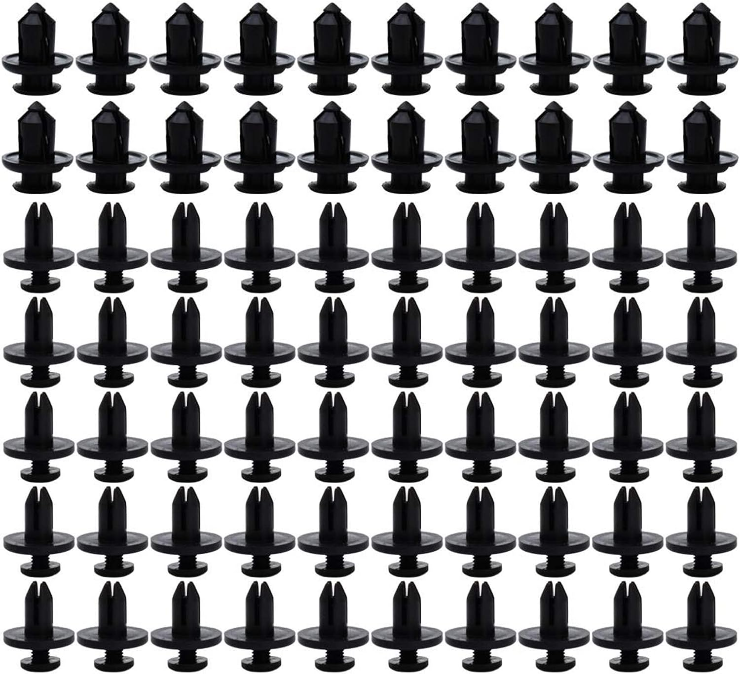 190 Pcs Car Trim Clips, Fastener Rivet Clips 6 Sizes, Plastic Clips Trim Tool for Auto Interior Repair, Plastic Rivets Retainer Clips, Car Trim Removal Kit for Bumper Radio Dashboard Panel Door Repair image number 4