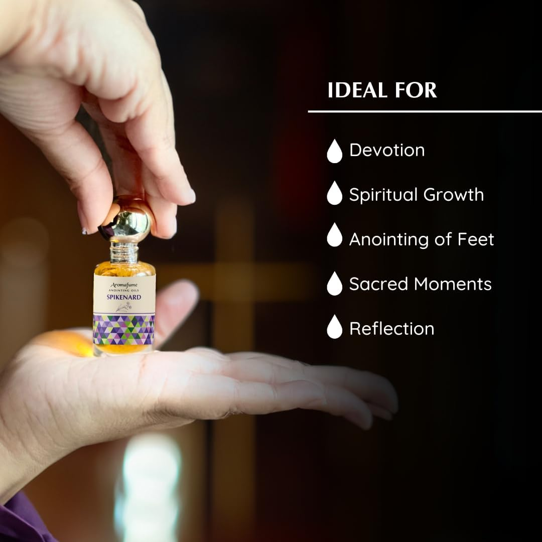 Spikenard Anointing Oil 9Ml (0.3 Fl Oz.)| Blessings from the Holy Lands | Blessed from Jerusalem with Biblical Spices | Natural Ingredients | Holy Oil for Prayer and Protection image number 5