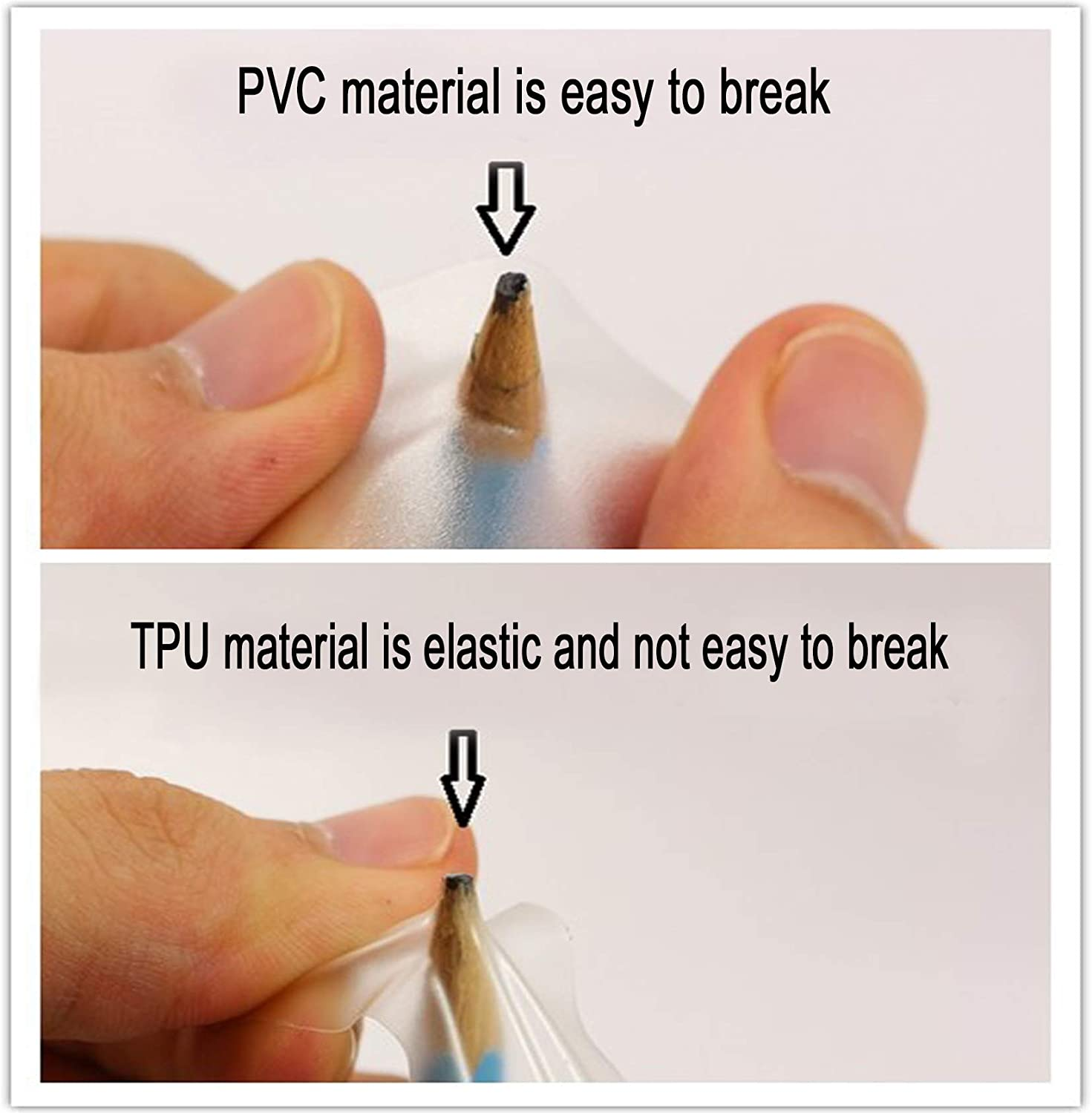 5 Pack of TPU Pool Patch Repair Kit for Air Mattress, Swimming Pool, Bounce House, Tent, Canvas, Canopy, Pool Floats, Tubes Air Bed and Inflatable Toys with 2 Pieces of Plastic Deflate Tubing image number 3