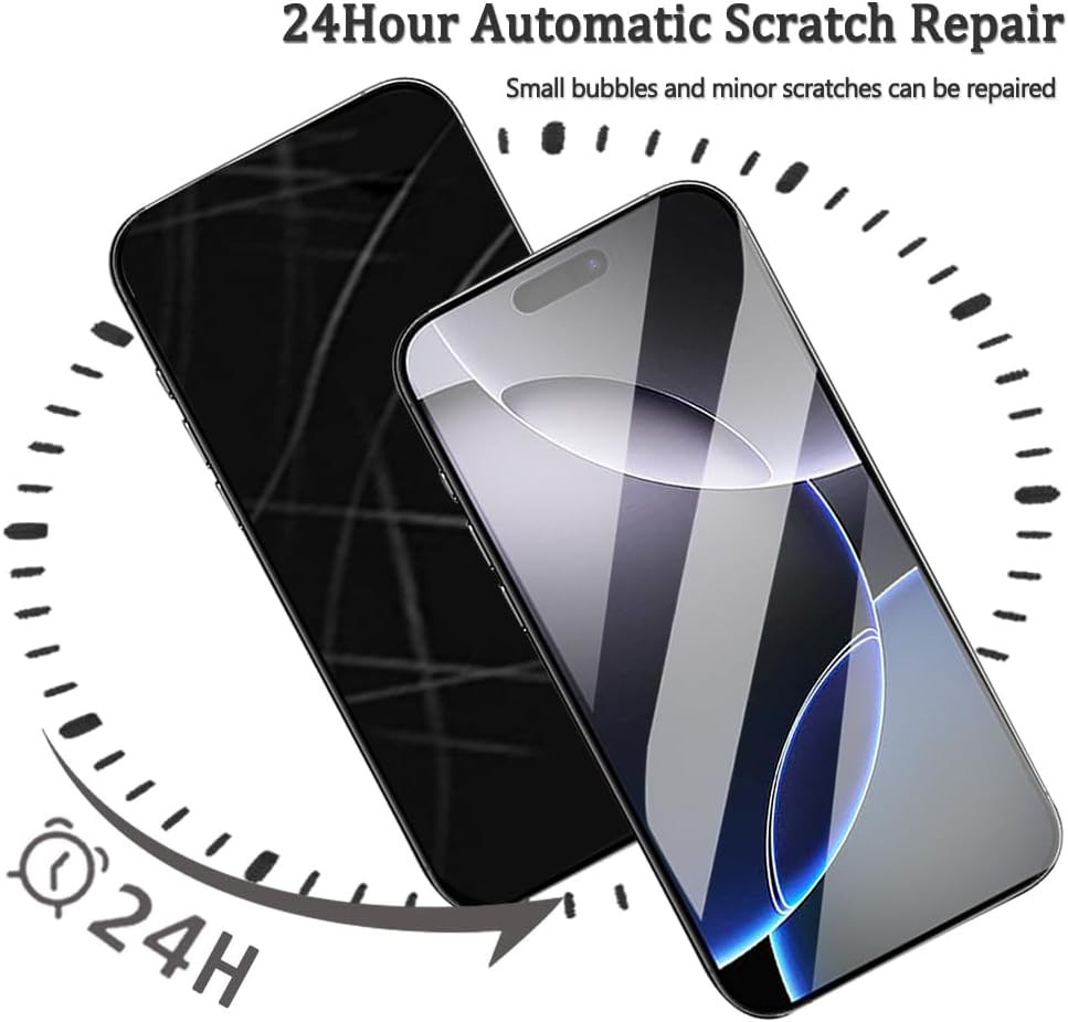 Hhfcryst Pack of 3 Hydrogel Film for Honor Magic V5, TPU Protective Film, Soft HD Clear Screen Protector, Scratch-Resistant, No Bubbles (Not Tempered Glass) image number 5