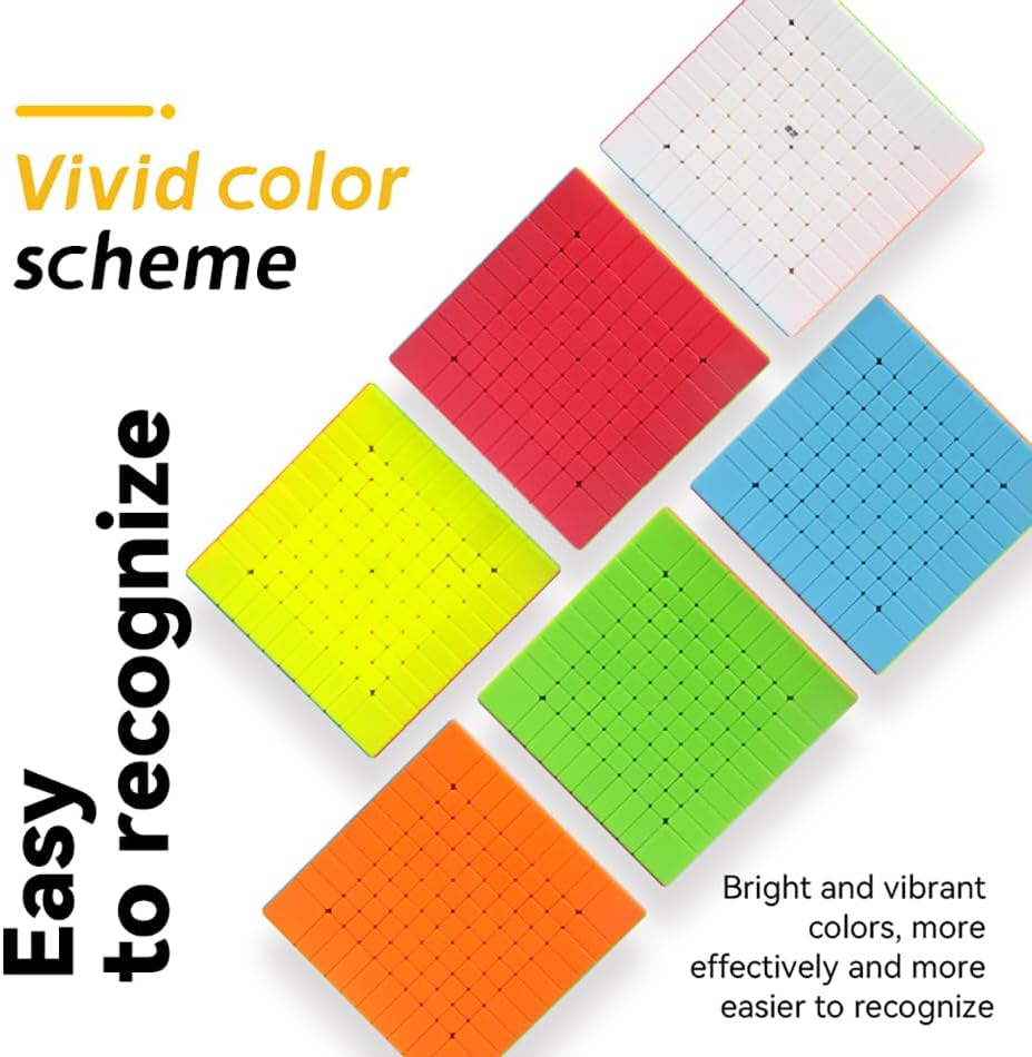 Willking Qiyi 10X10 Stickerless Speed Cube QY 10X10X10 Puzzle Speed Cube image number 3