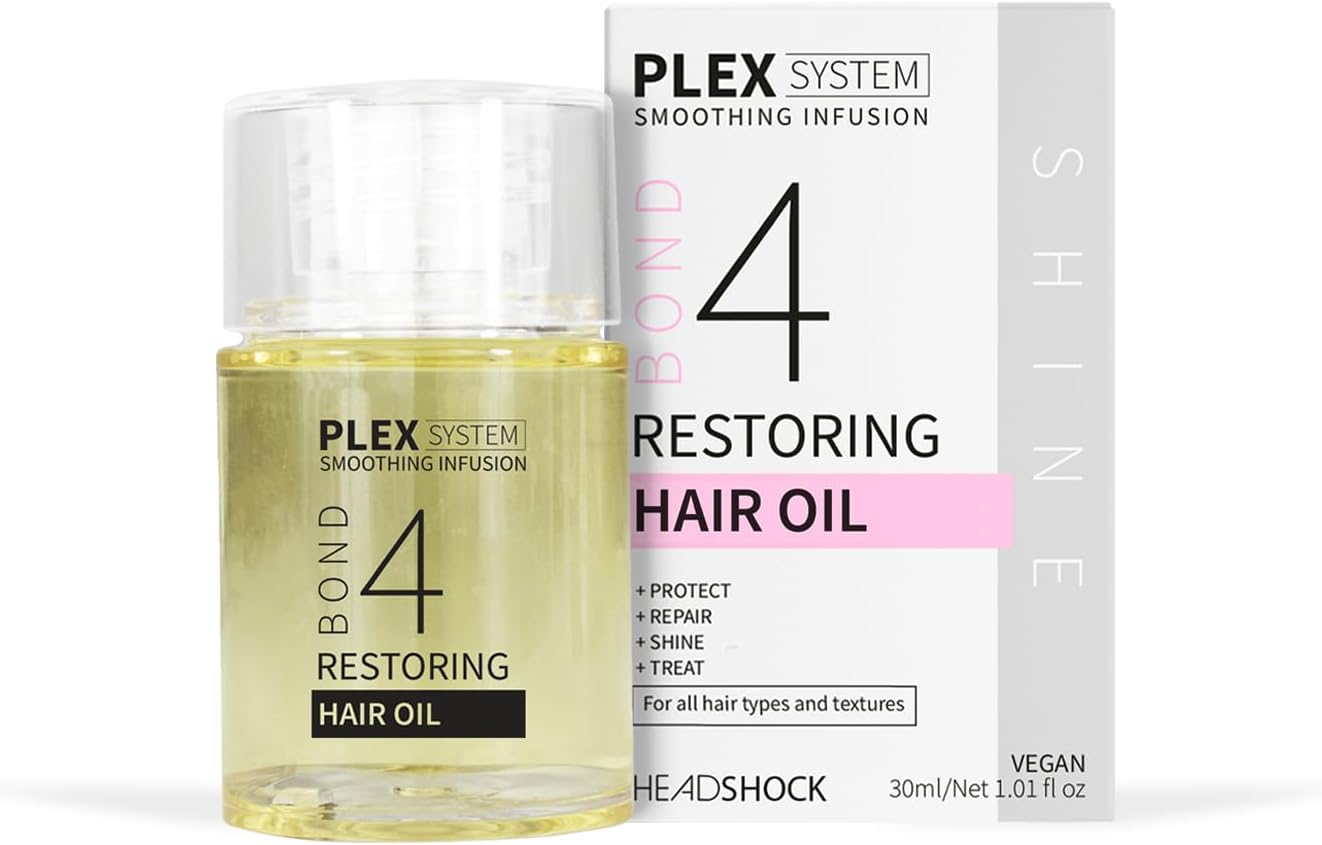 Headshock Plex System Smoothing Infusion | No4 Restoring Hair Oil | 30Ml image number 1
