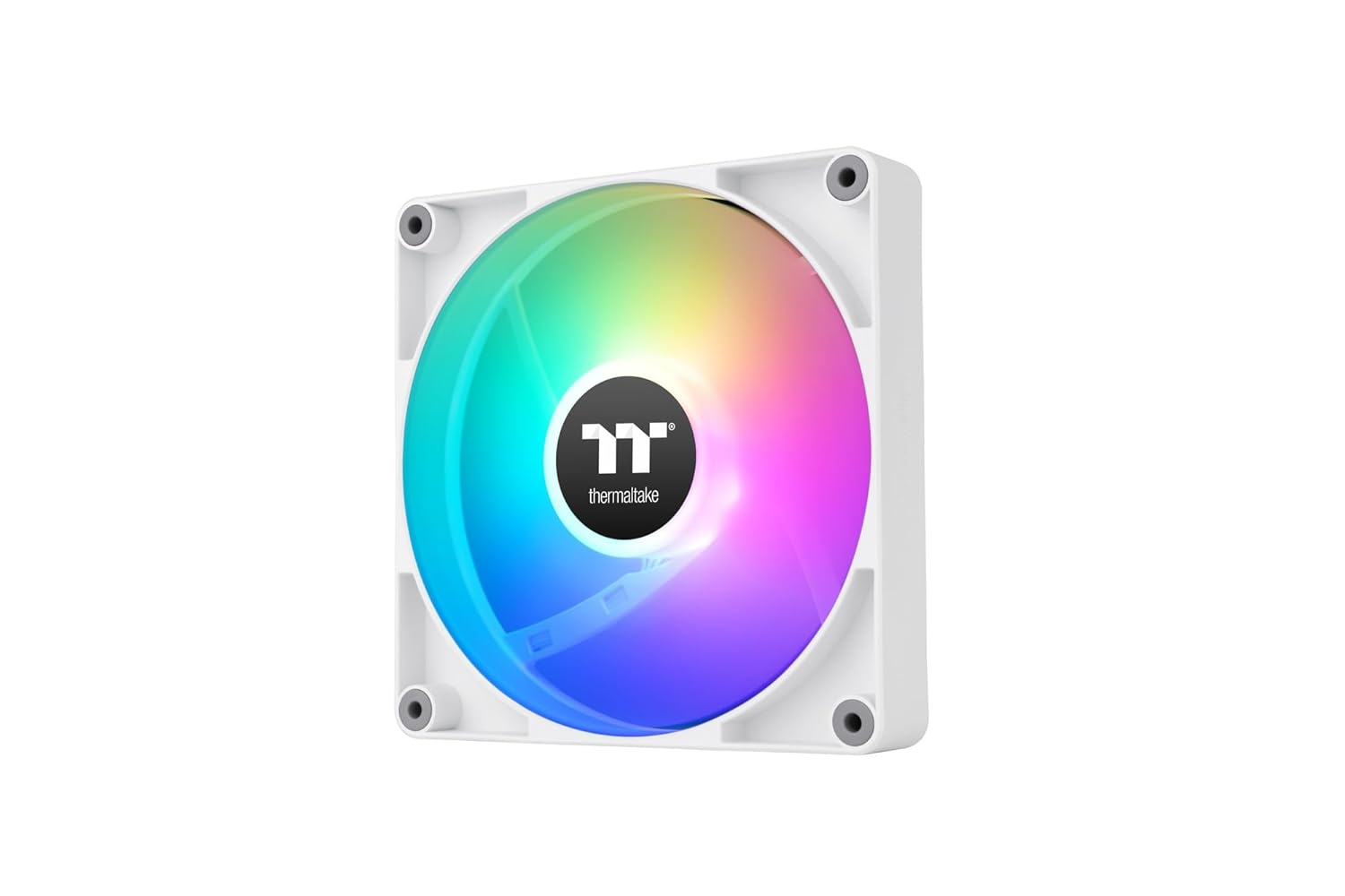 Thermaltake CT140 Reverse ARGB Sync Performance PWM Fan (Up to 1800RPM) White Edition - 2 Fan Pack, CL-F176-PL14SW-A