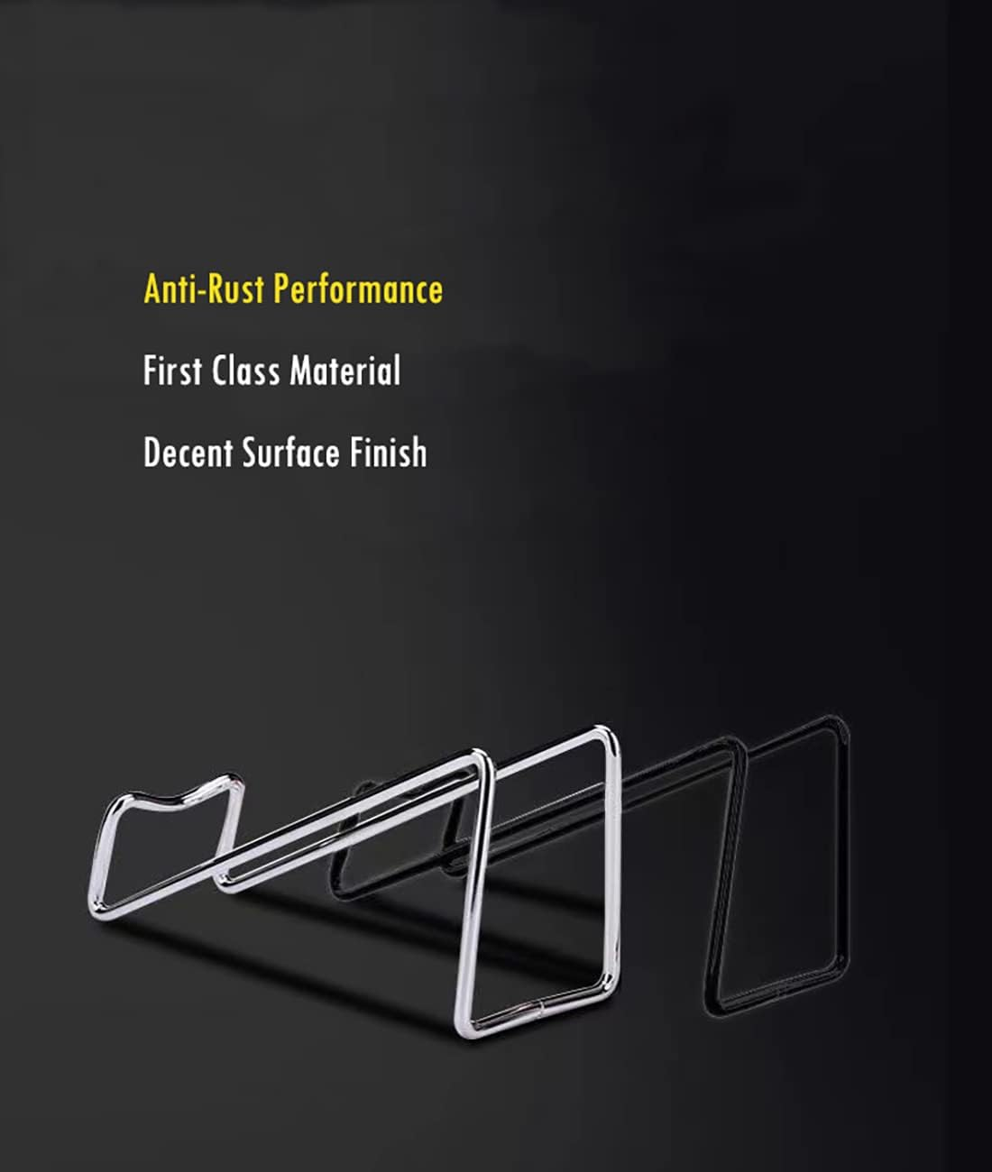 FRONTIER Simple Chrome Steel Wine Bottle Holder image number 5