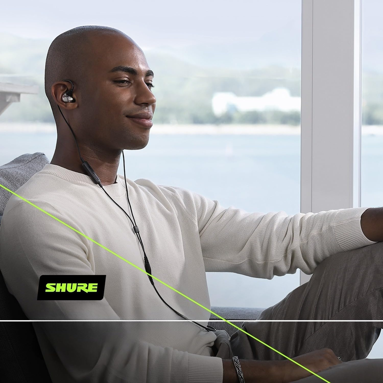 Shure SE846 Wired Sound Isolating Earphones Gen 2, Secure In-Ear Earbuds, High-End Professional Sound, Hi-Def Four Drivers, Upgraded Sound Filters, Durable Quality, Customizable Frequency - Clear - Jade image number 2