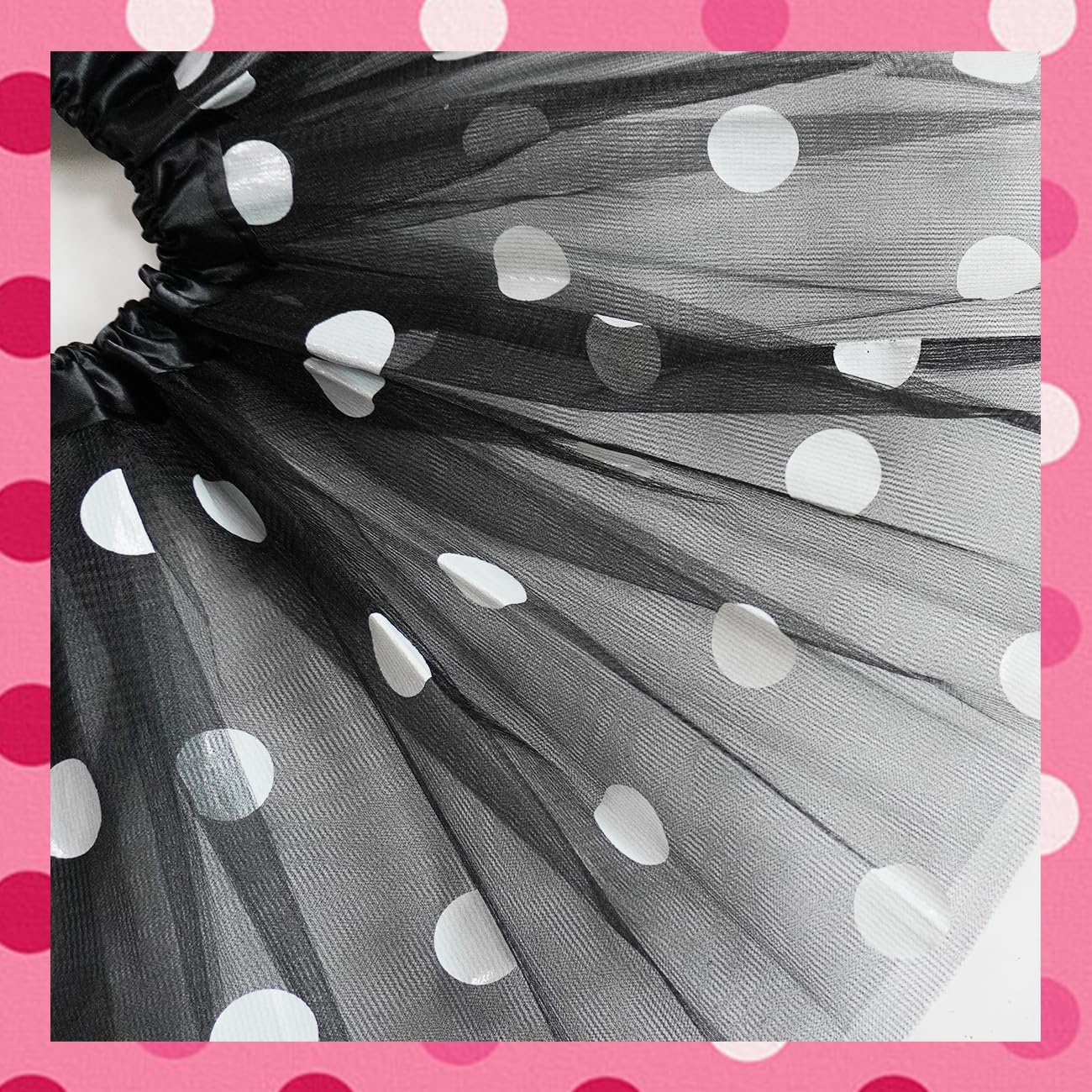 Girls' Polka Dot Tutu Glitter Ballet 3 Layer Tulle Dance Skirt Mouse Little Girls 3-8Y Costume Dress up Tutu - Blue image number 5