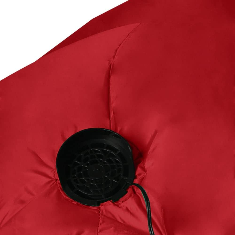 Santaco Christmas Santa Inflatables Santa Claus,Smiling Santa with Present Box,1.8M Tall Blow up Yard Decorations with LED Lights,Fast Self-Inflating, for Outdoor Party Yard Garden Lawn Decoration image number 3