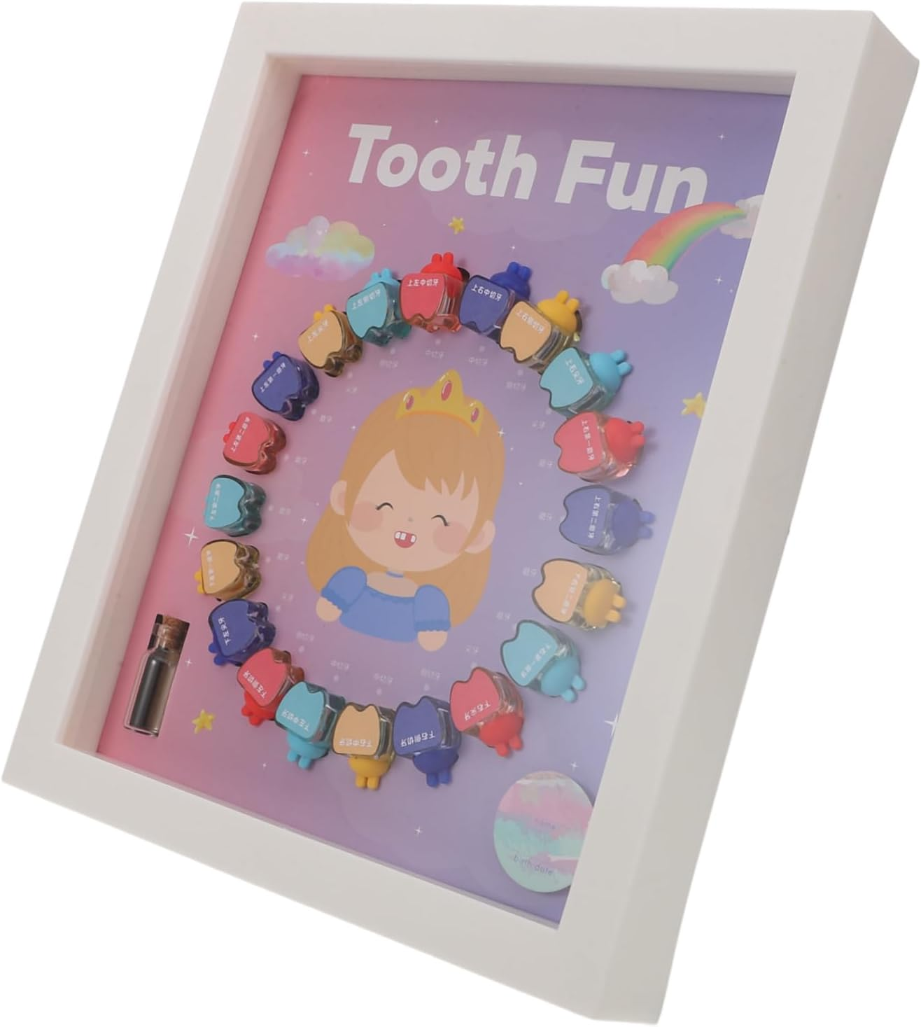 Boys First Tooth Box Newborn Keepsake Organizer Decorative Memory Storage Box for Tooth Saving