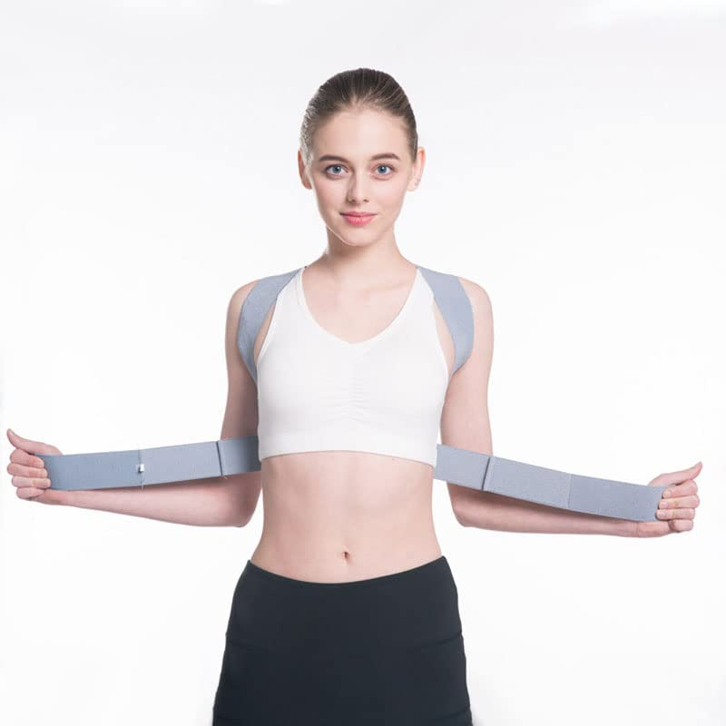 AIMALL Posture Clavicle Shoulder Support Corrector Back Straight Brace Adjustable Strap, Stability & Alignment, Breathable Fabric, for Men & Women, Sizes S (28"-32"), M (32"-36"), L (36"-44") image number 2