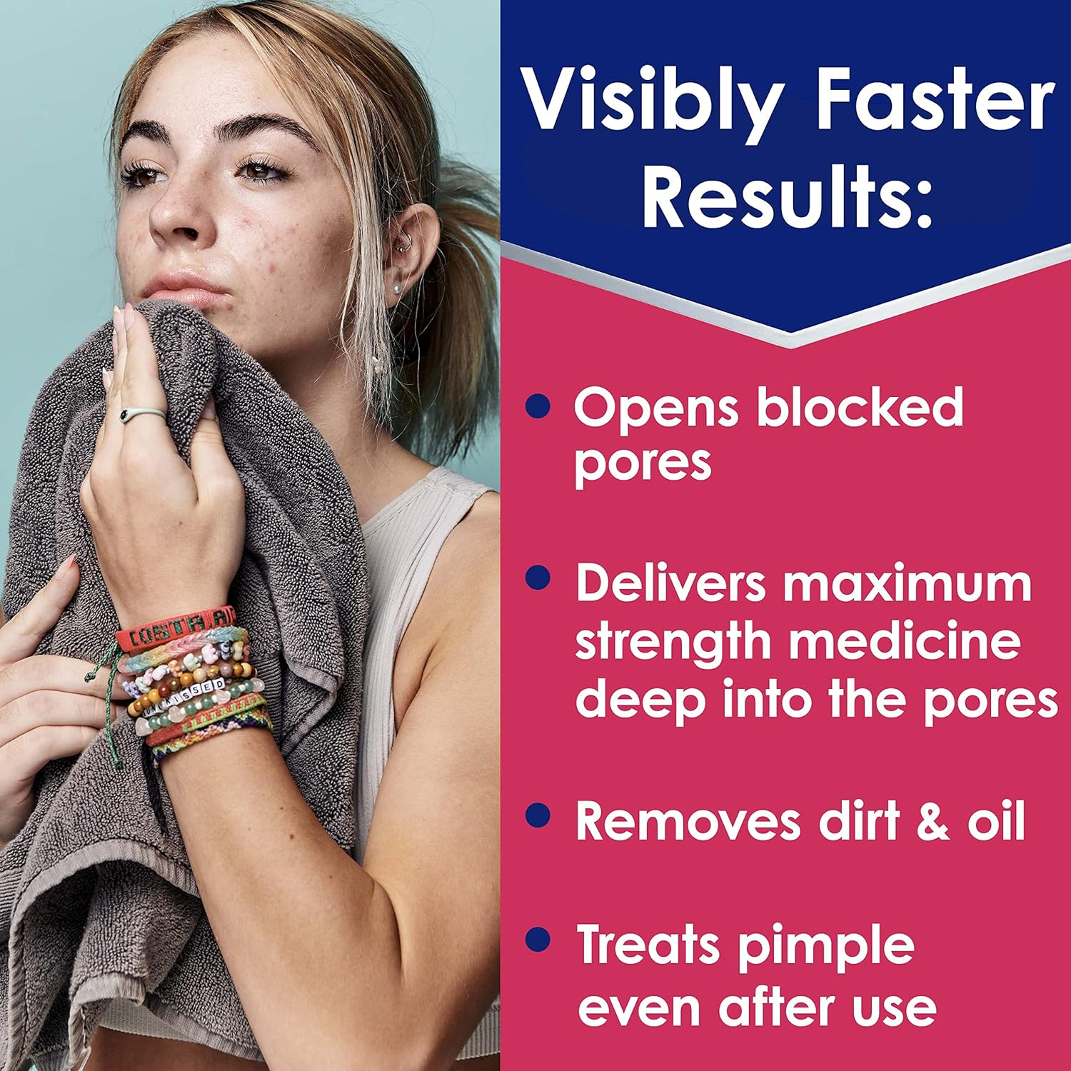 Clearasil Ultra Rapid Action Facial Cleansing Pads, 90 Count image number 6