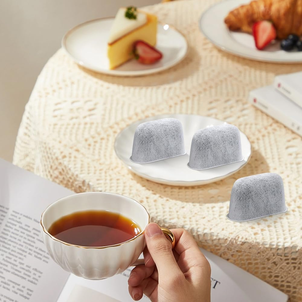 LYPPUL 12 Pieces Water Filter Inserts for Ninja Luxe Cafe, Activated Carbon Espresso Machine Filter, Ninja Portafilter Machine for Ninja Luxe Premier ES601EU & Ninja Luxe Pro ES701EU for Home, Cafe image number 6