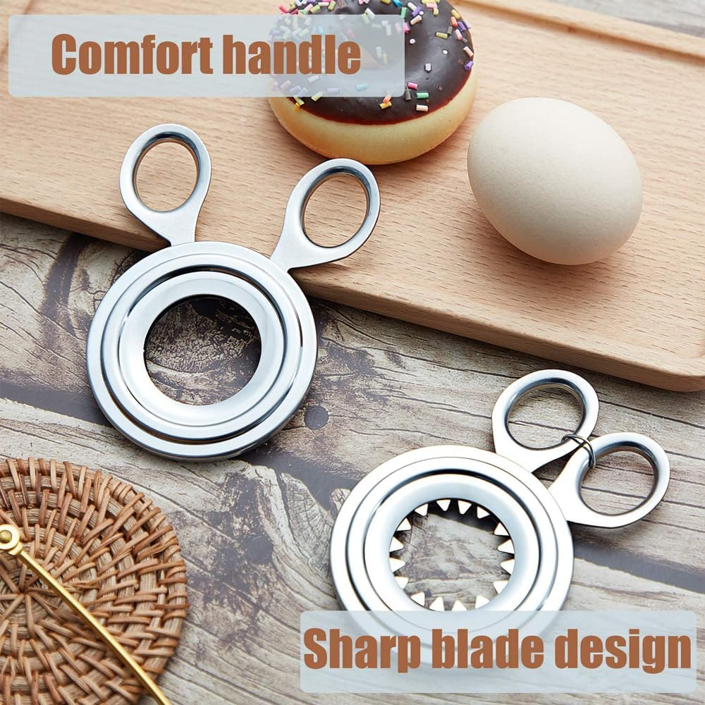 Stainless Steel Egg Topper - Shell Cutter for Boiled Eggs image number 1