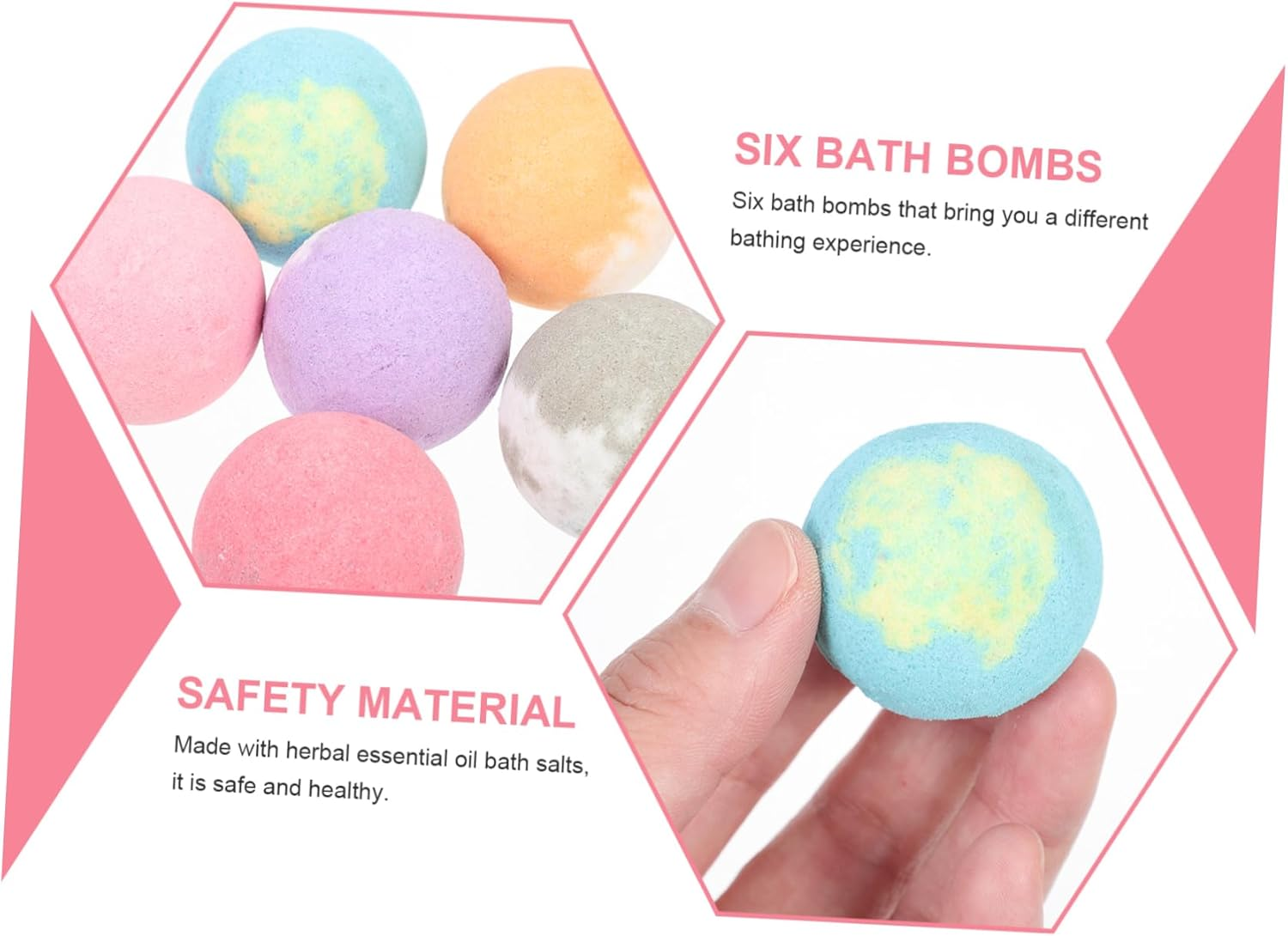 HAKIDZEL 6Pcs Multi-Function Foot Bath Essential Oils Aromatherapy Bathing for Relaxation and Skin Mixed Color for Home Use image number 1