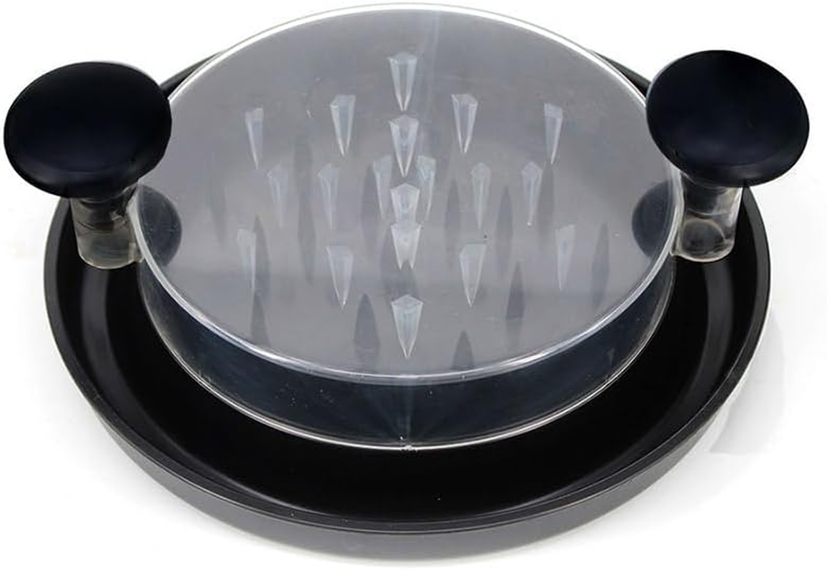 AIMALL Transparent Cover Chicken Breast Splitter, Meat Shredder for Chicken Breast and Beef Stuffing, Minced Meat Tearing Tool, 7.08X5.7X3.1Inch, Red or Black