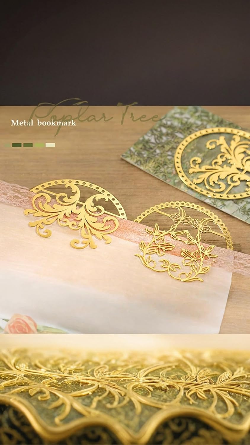 Honwor Vintage Monet Garden Aesthetic Scrapbook Kit - Art Stickers, B6 Notebook, & Supplies for Bullet Journals & DIY Craft Decor Gifts image number 4