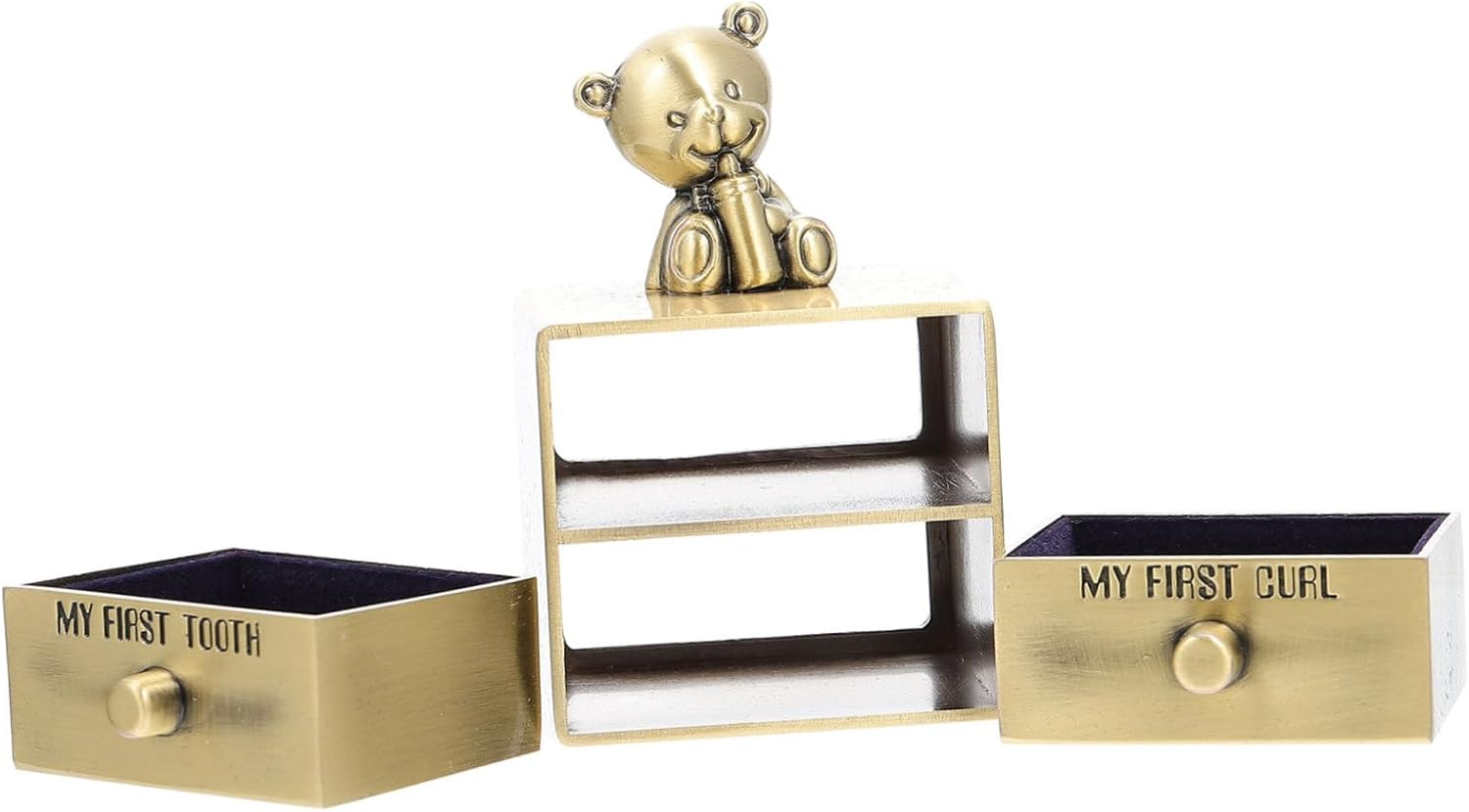 Yardwe Baby Teeth Organizer and Deciduous Tooth Storage Box for Boys and Girls Sturdy Drawer-Style in Suitable for Infant Preservation and Collection image number 2