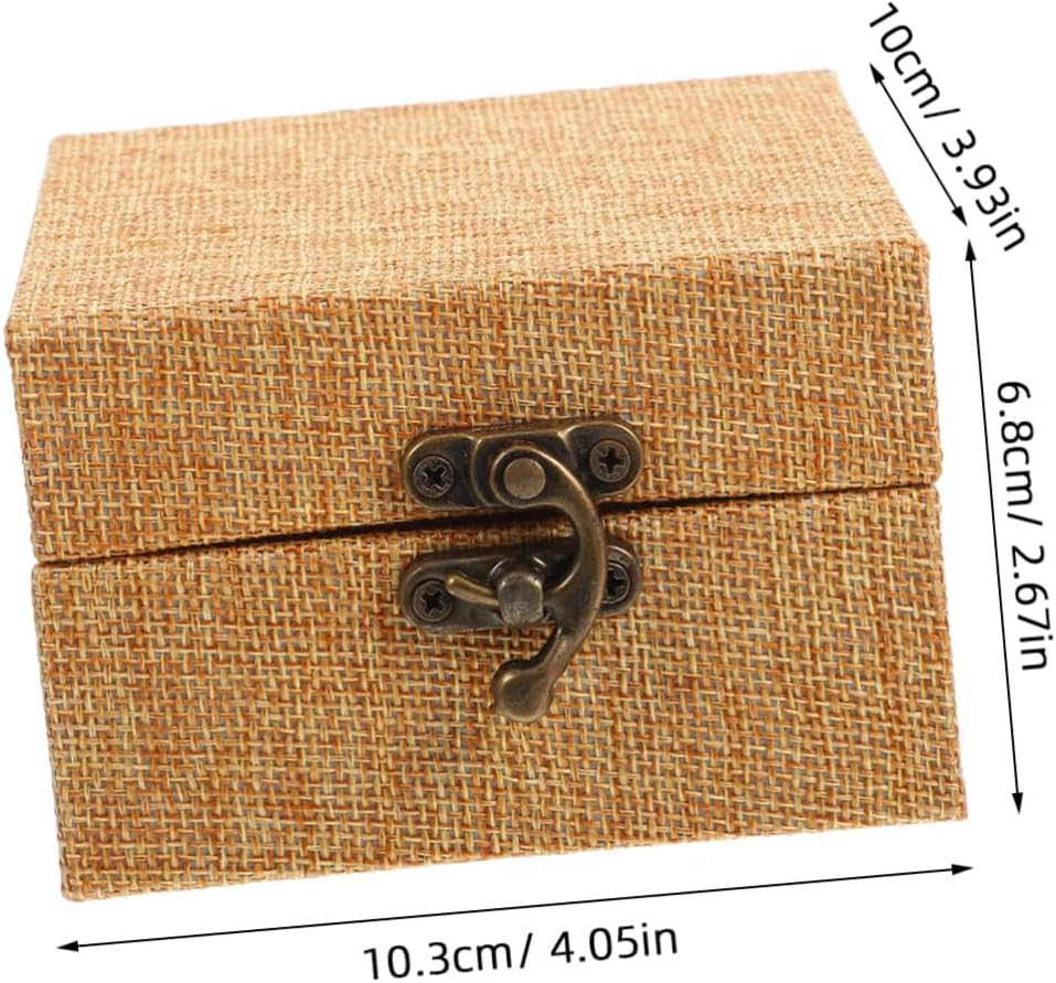 ARTIBETTER Vintage Brocade Box for Ink Paste Calligraphy Stamp Keepsakes Unique Storage for Jewelry and Trinkets Present for Friends and Art Lovers image number 5