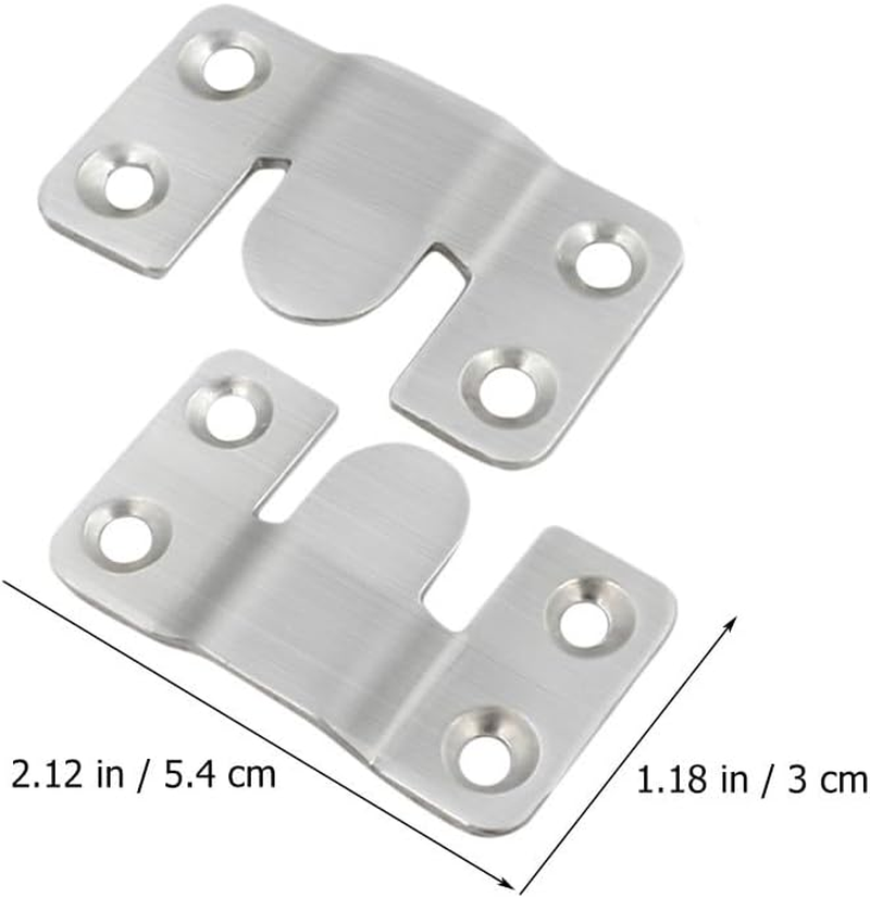 Angoily 16 Pairs Heavy Duty Picture Frame Hangers Mountain Character Buckle Mirror Mount Clips Interlocking Hooks for Wall Mirror and Frame Hanging image number 2