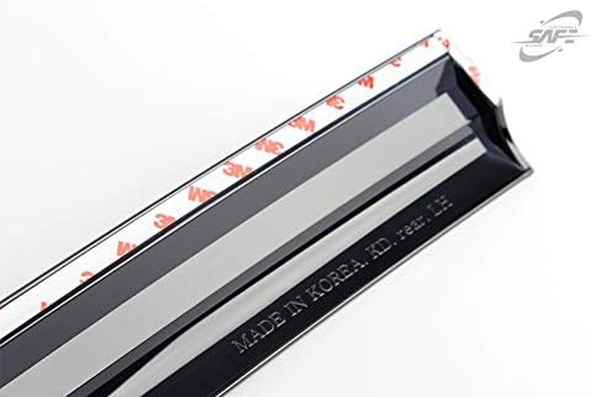 Safe Smoke Window Visor Sun Rain Vent Guard 4 Pcs Set Compatible with Sonata 2015-2018 Out Channel Visor image number 1