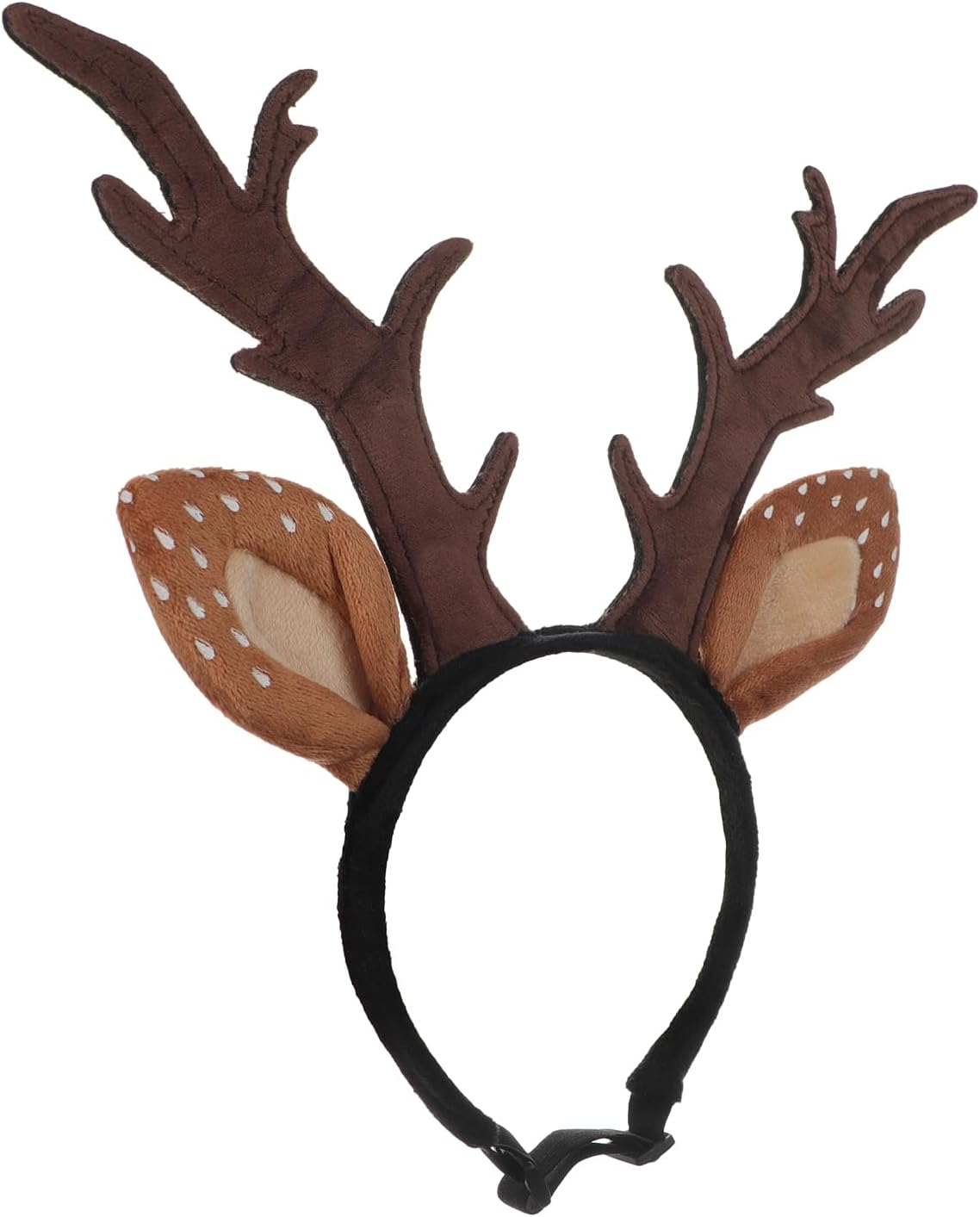 Pet Headdress Reindeer Antlers Headband Cat Dog Christmas Headband Adjustable Deer Antlers Hair Band Christmas Pet Costume for Cats, Dogs image number 3