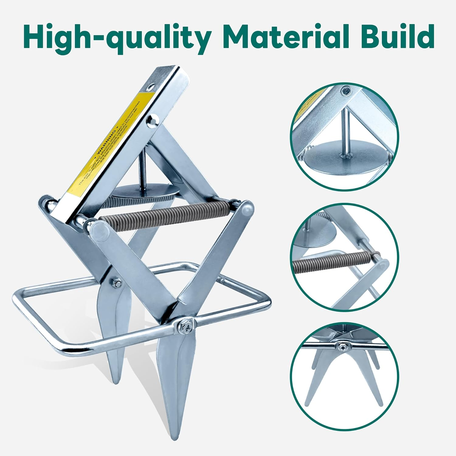 2 Pack Mole Traps,Galvanized Steel Scissor Trap,Reusable Mole Trap Killer,Easy Set Mole Eliminator Trap for Lawns image number 5