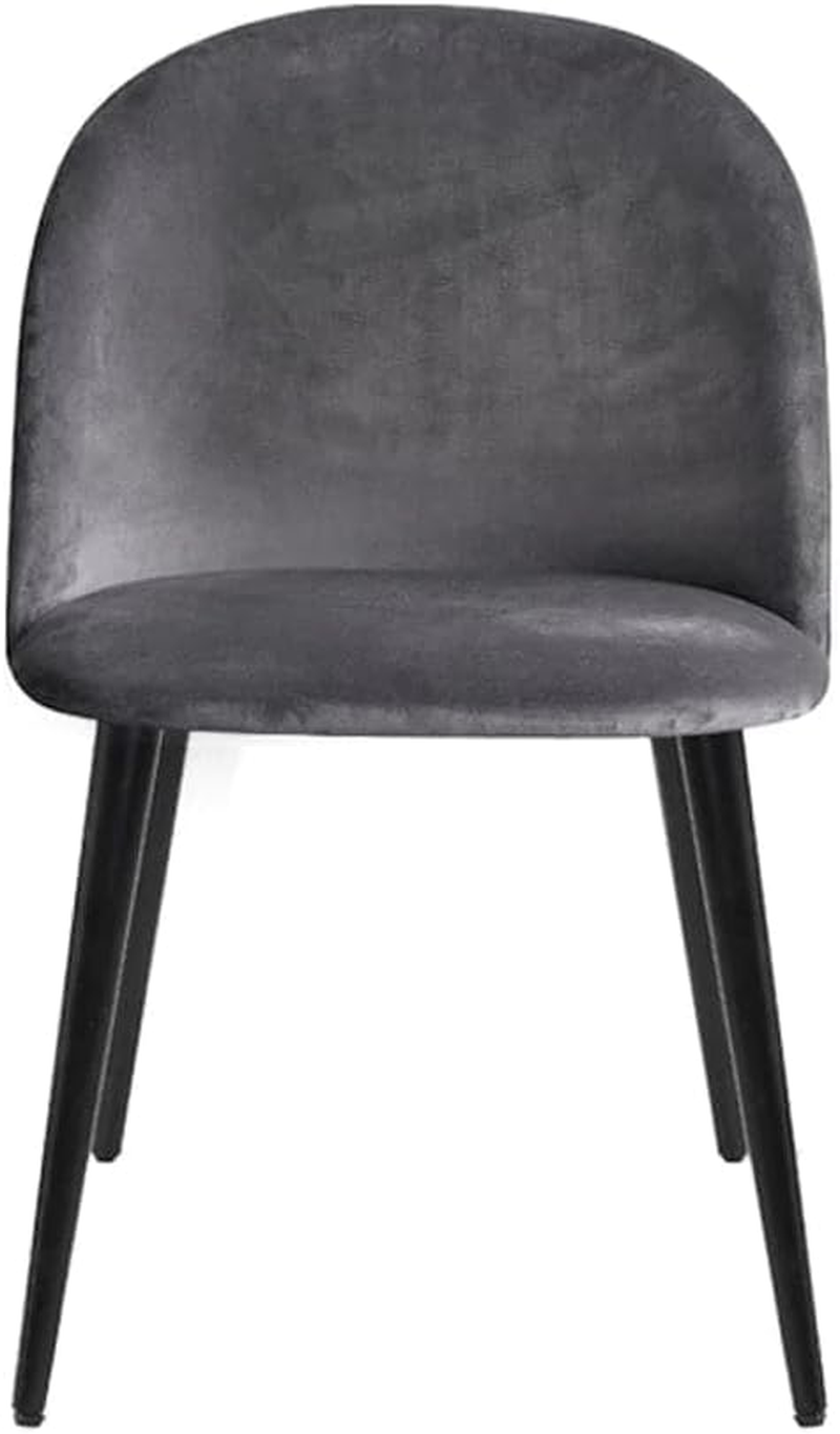 Artiss Fabric Dining Chairs Set of 2, Kitchen Chairs with Metal Legs, Upholstered Nursing Seats Reading Seating, Home Furniture for Living Room Bedroom Cafe Office, in 42Cm Seat Height image number 3