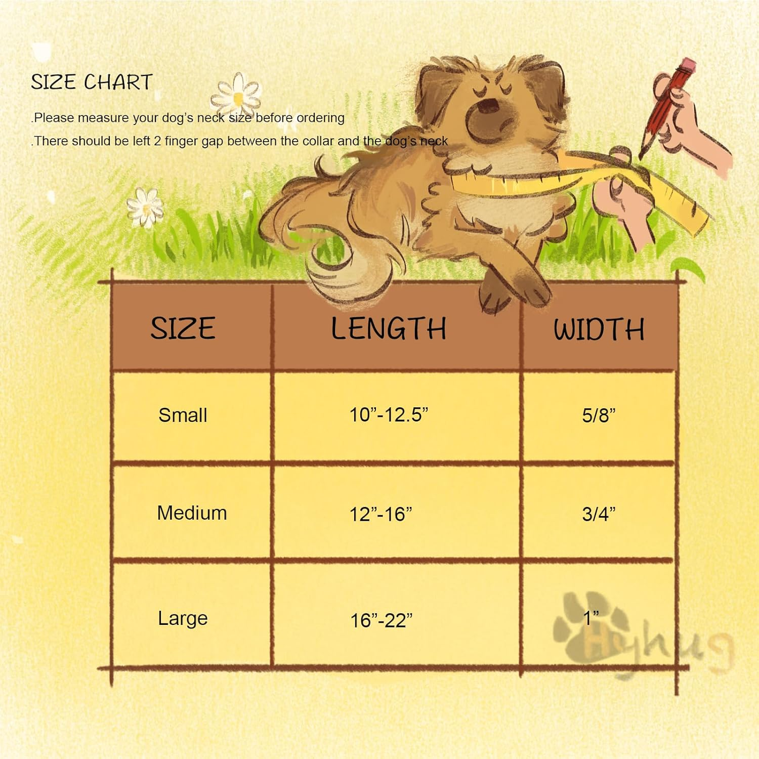 Hyhug Dog Collar with Quick Release Buckle, Heavy Duty Nylon, Basic Collar for Medium Dogs Daily Use Walking Jogging(Medium, Black) image number 7