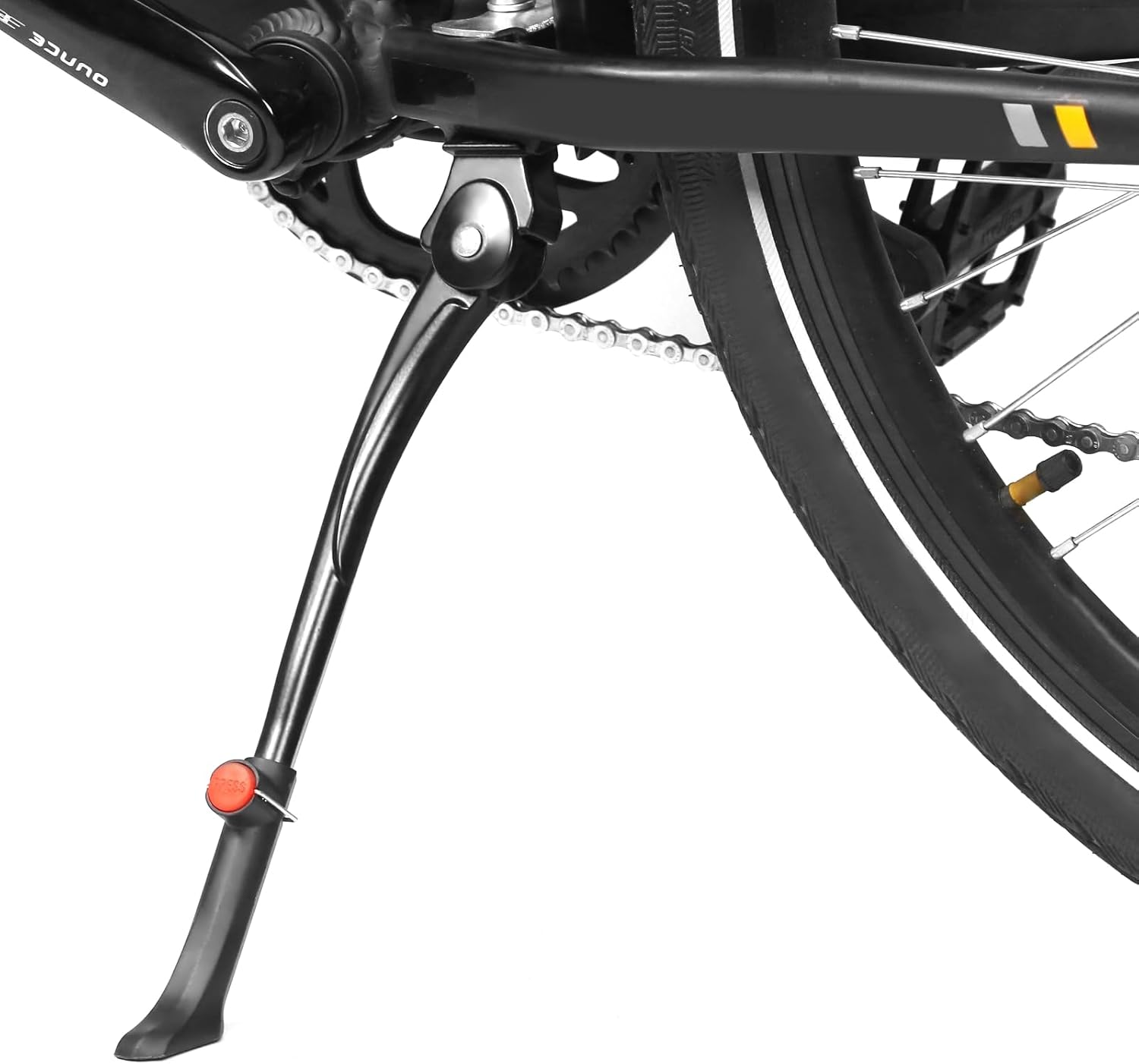 SPICIMOMO Bike Kickstand for 24-29 Inch Bicycles, Aluminum Alloy Adjustable Bike Stand with Button-Style Latch, Suitable for Mountain Bike, Road Bike, Hybrid Bike image number 6