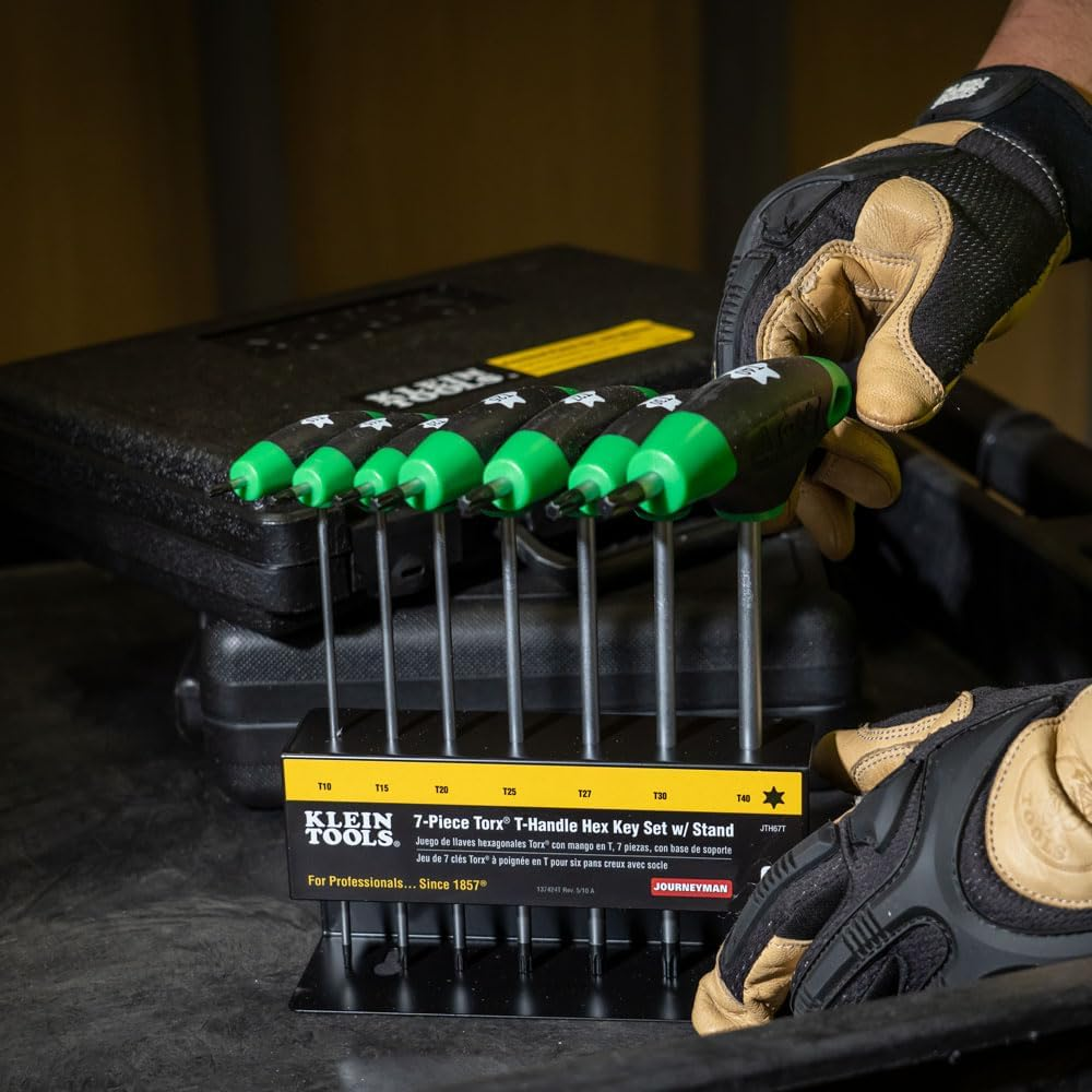 KLEIN TOOLS 7PC 6IN TORX J-MAN TH SET STAND