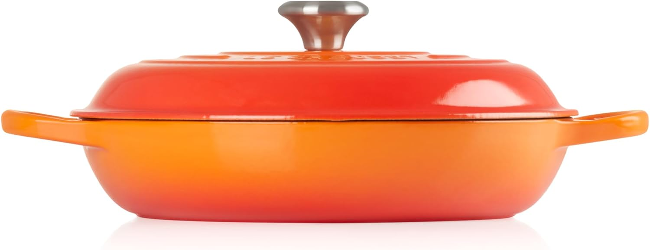 Le Creuset Signature Cast Iron Shallow Casserole, 30 Cm, Volcanic image number 2