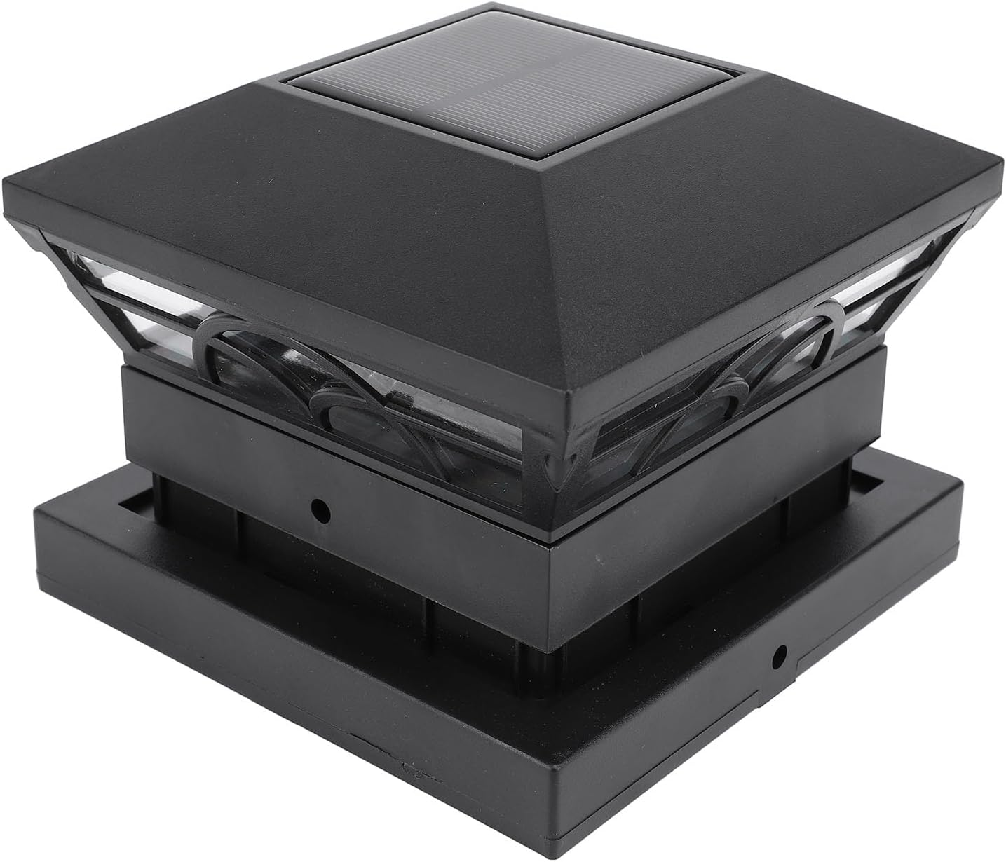 FUNFANG Garden Deck Patio Solar Post Cap Light, Super Long Life, High Brightness LED Beads, IP65 Waterproof for Fence image number 5