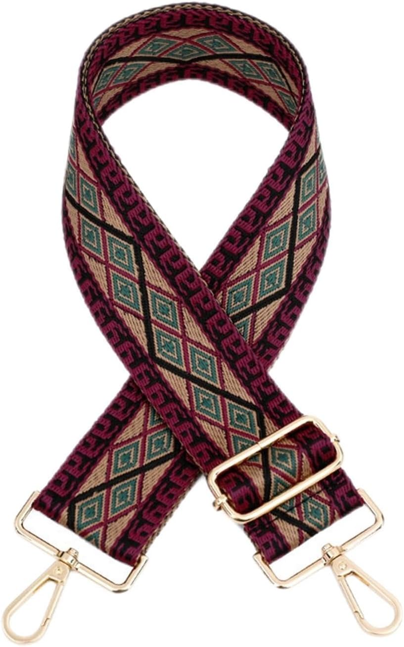 Shoulder Strap Women Bag Strap Shoulder Strap Color Nylon Bag Belt Extension and Wide Belt Leather Bag Replacement Belt Crossbody Handbag Replacement Strap (Color : C-4, Size : Silver Metal)